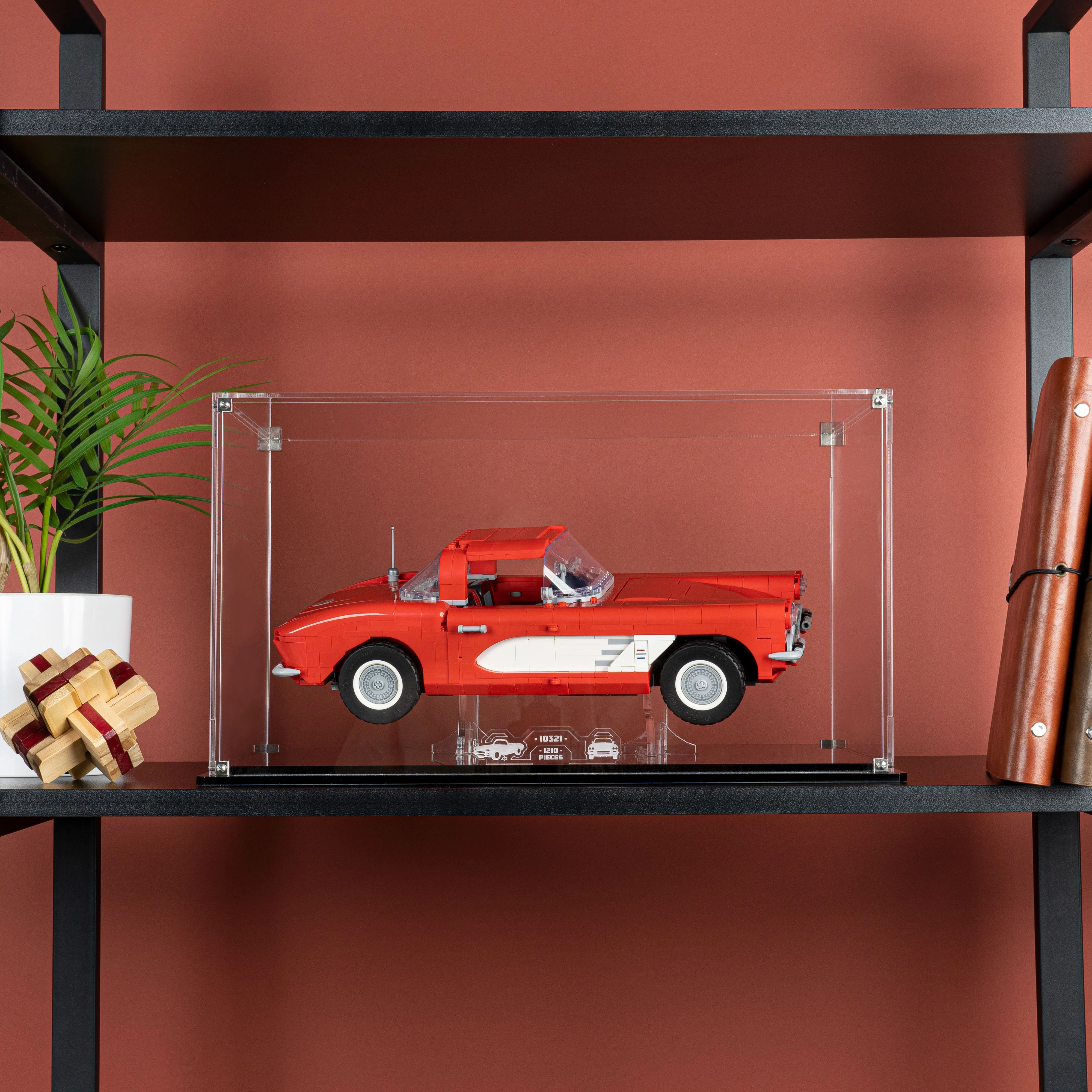 Clear Display Case for LEGO® Icons Corvette (10321) - Image 8