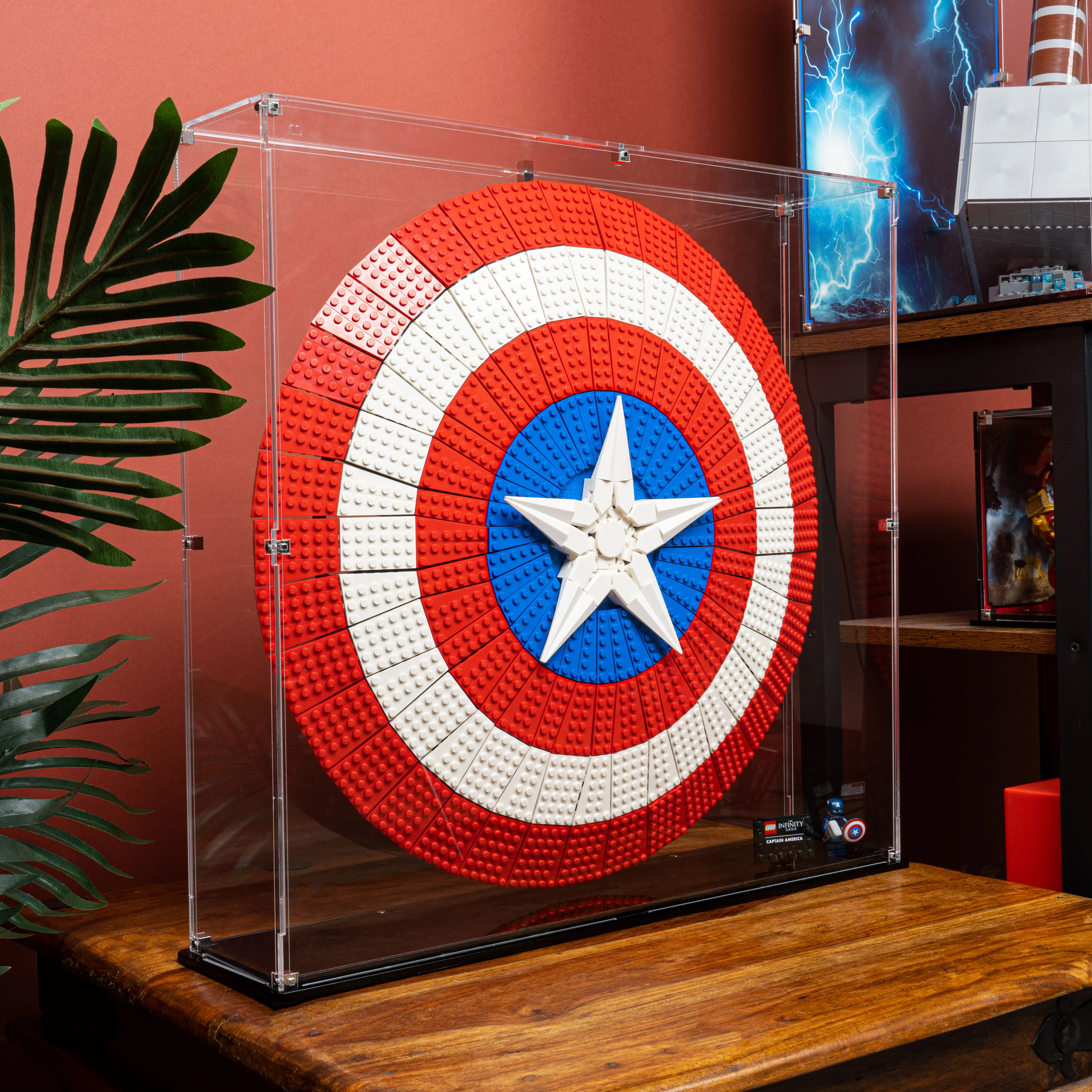 Clear Display Case for LEGO® Marvel Captain America's Shield (76262) - Image 8