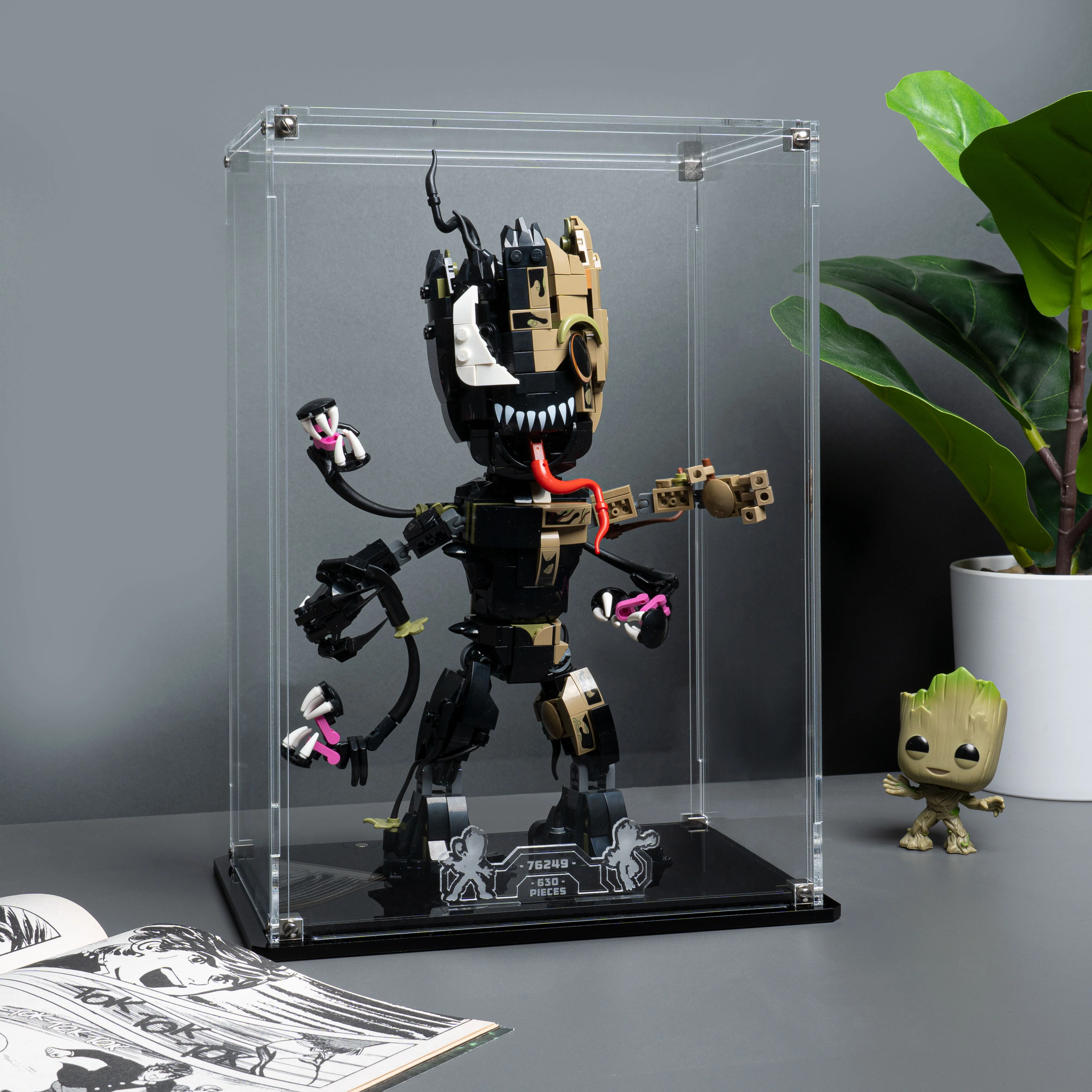 Clear Display Case for LEGO® Marvel Venomised Groot (76249) - Image 8