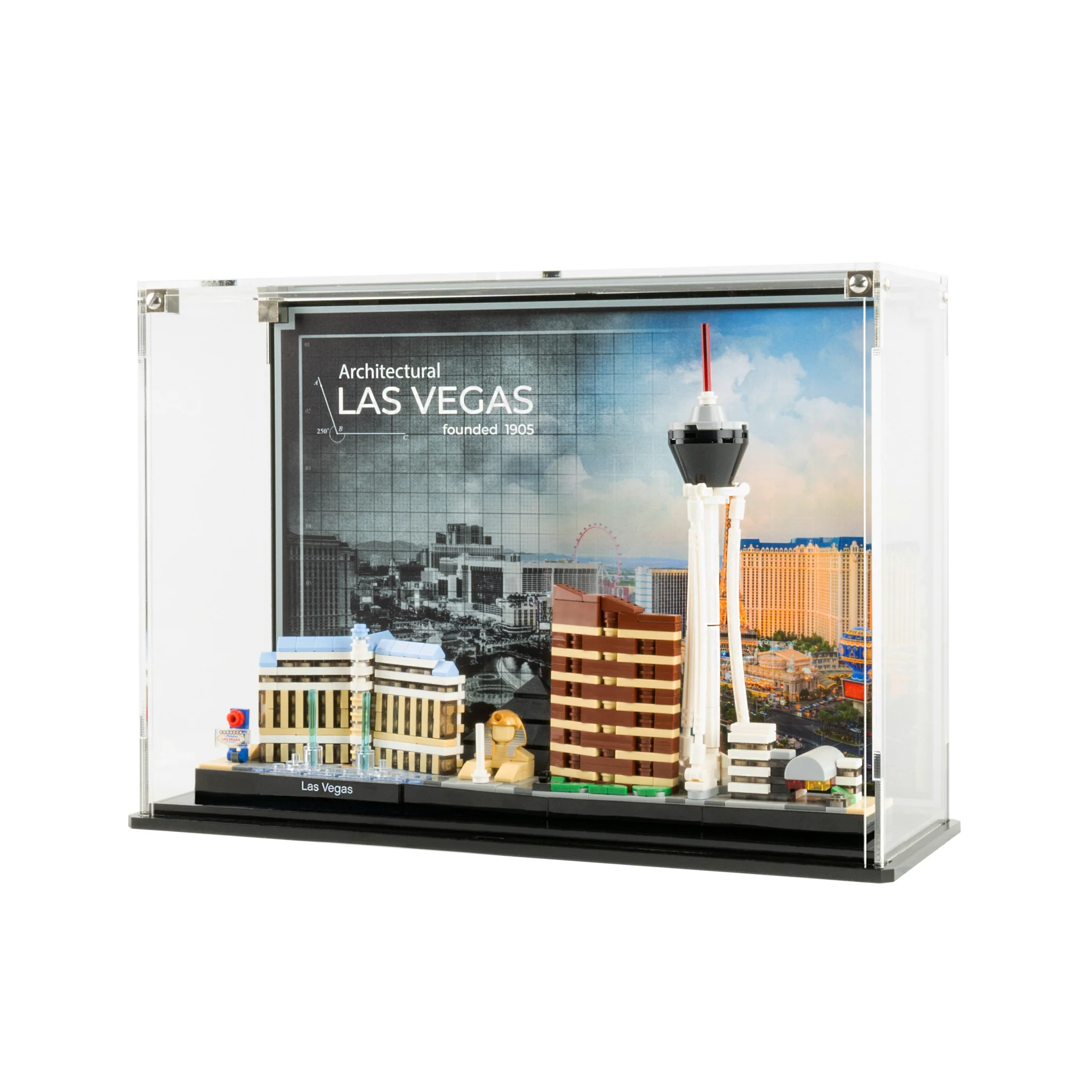 Display Case for LEGO® Architecture: Las Vegas Skyline (21047) - Image 3