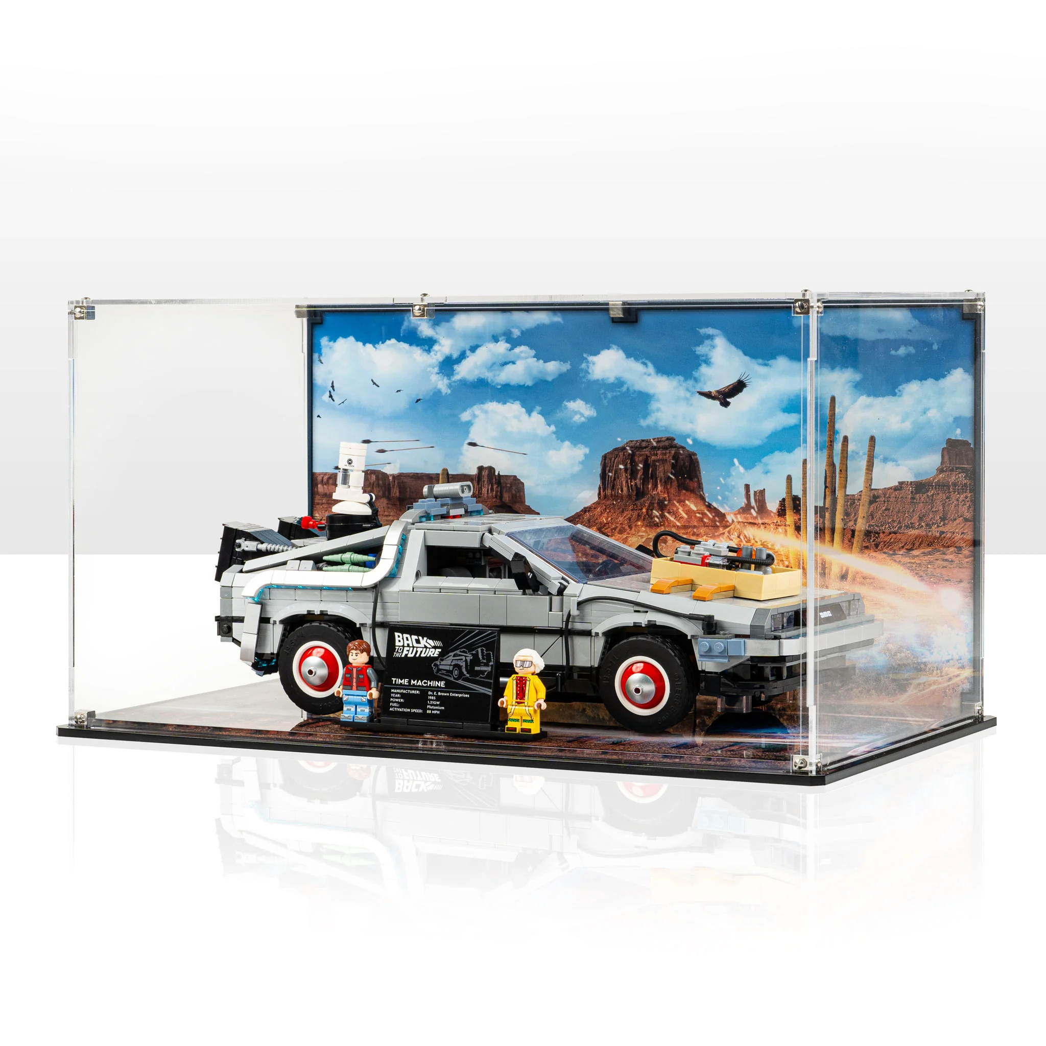 Display Case for LEGO® Back to the Future Time Machine (10300) - Image 10