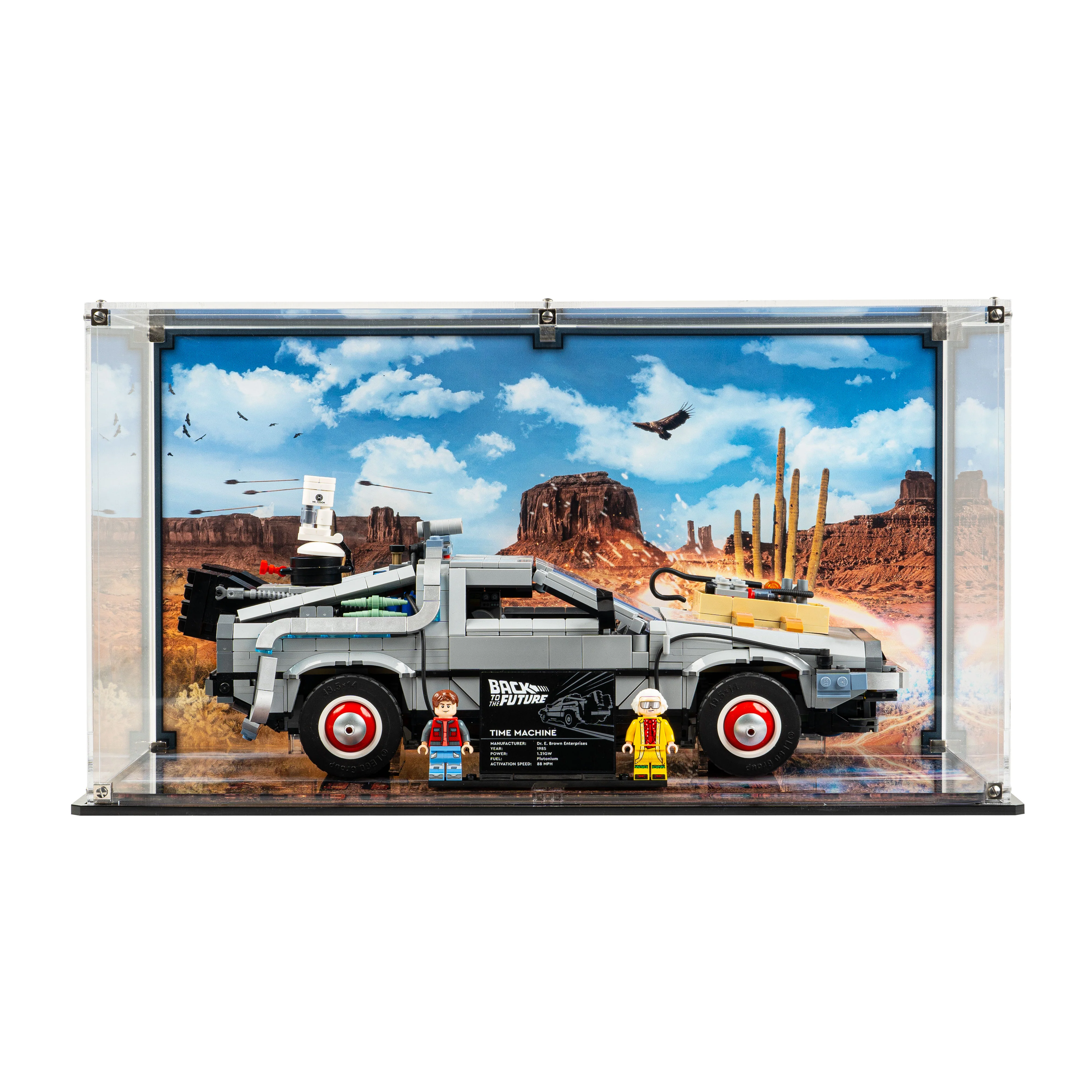 Display Case for LEGO® Back to the Future Time Machine (10300) - Image 11