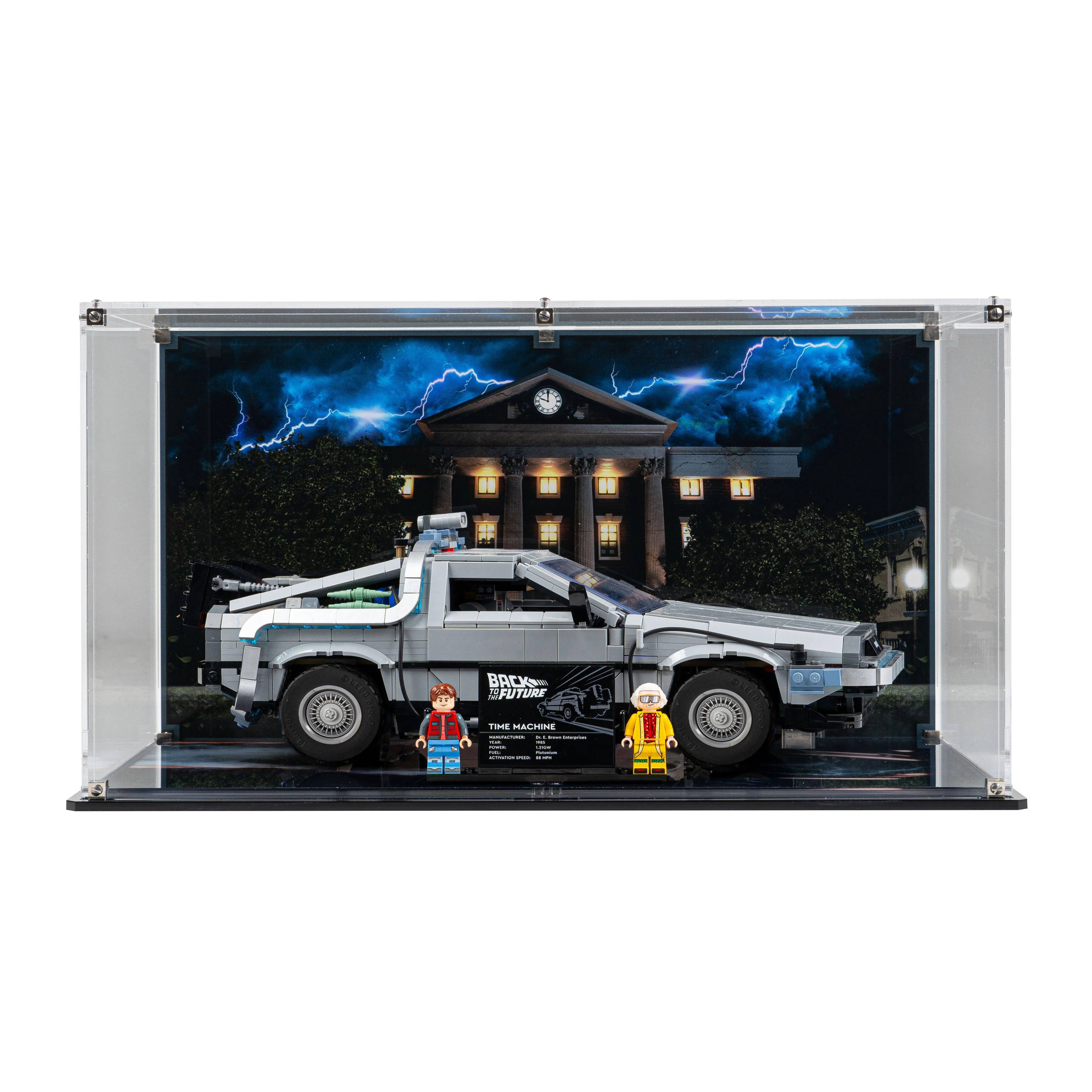 Display Case for LEGO® Back to the Future Time Machine (10300) - Image 14