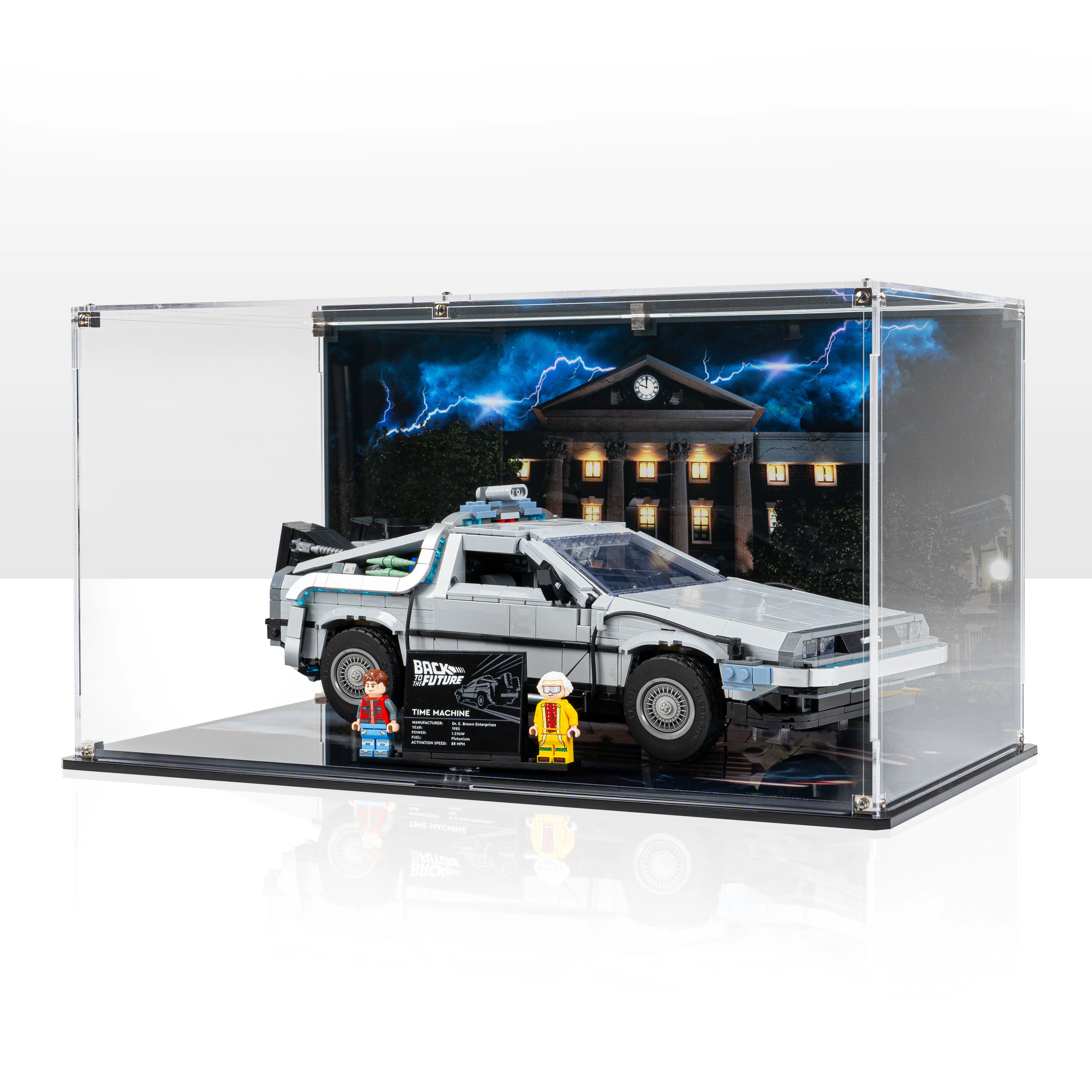 Display Case for LEGO® Back to the Future Time Machine (10300) - Image 15