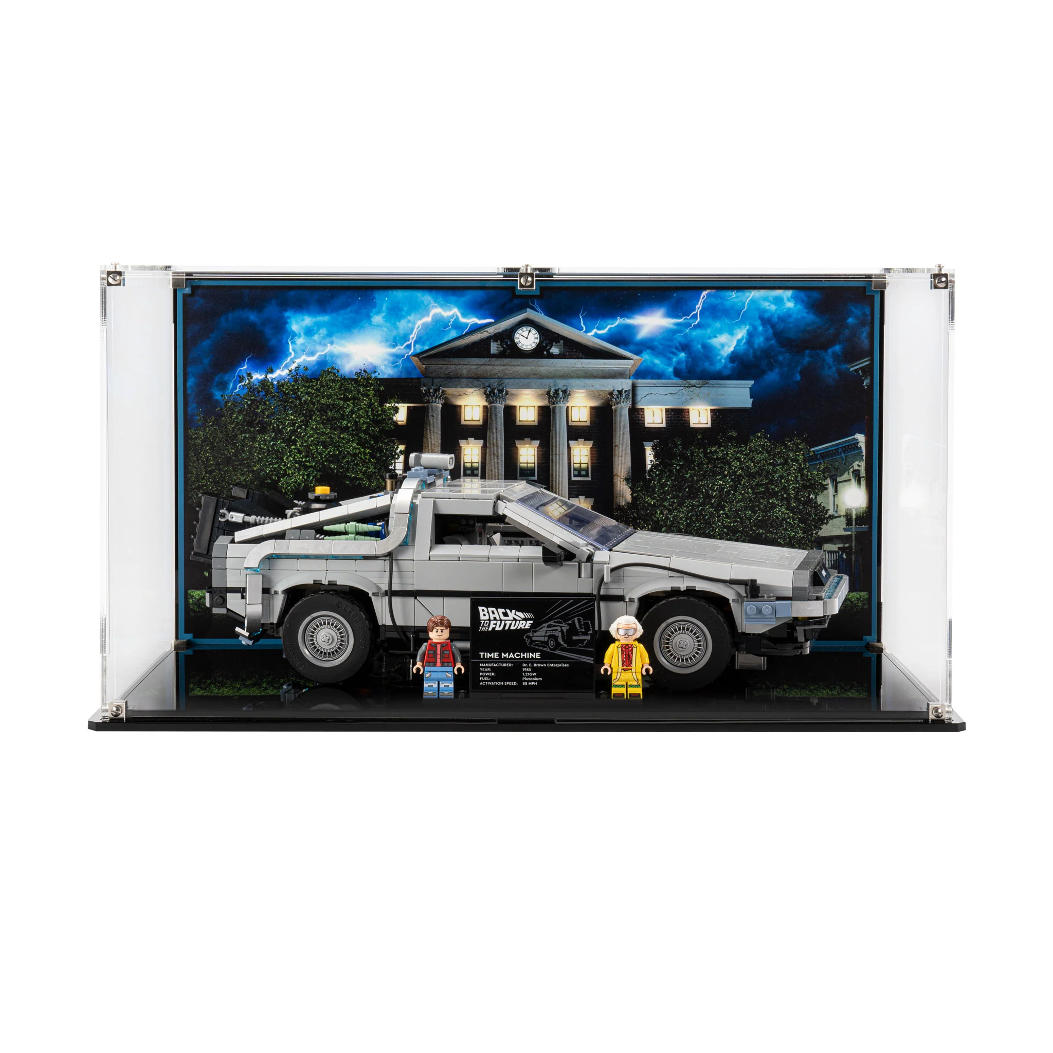 Display Case for LEGO® Back to the Future Time Machine (10300) - Image 17