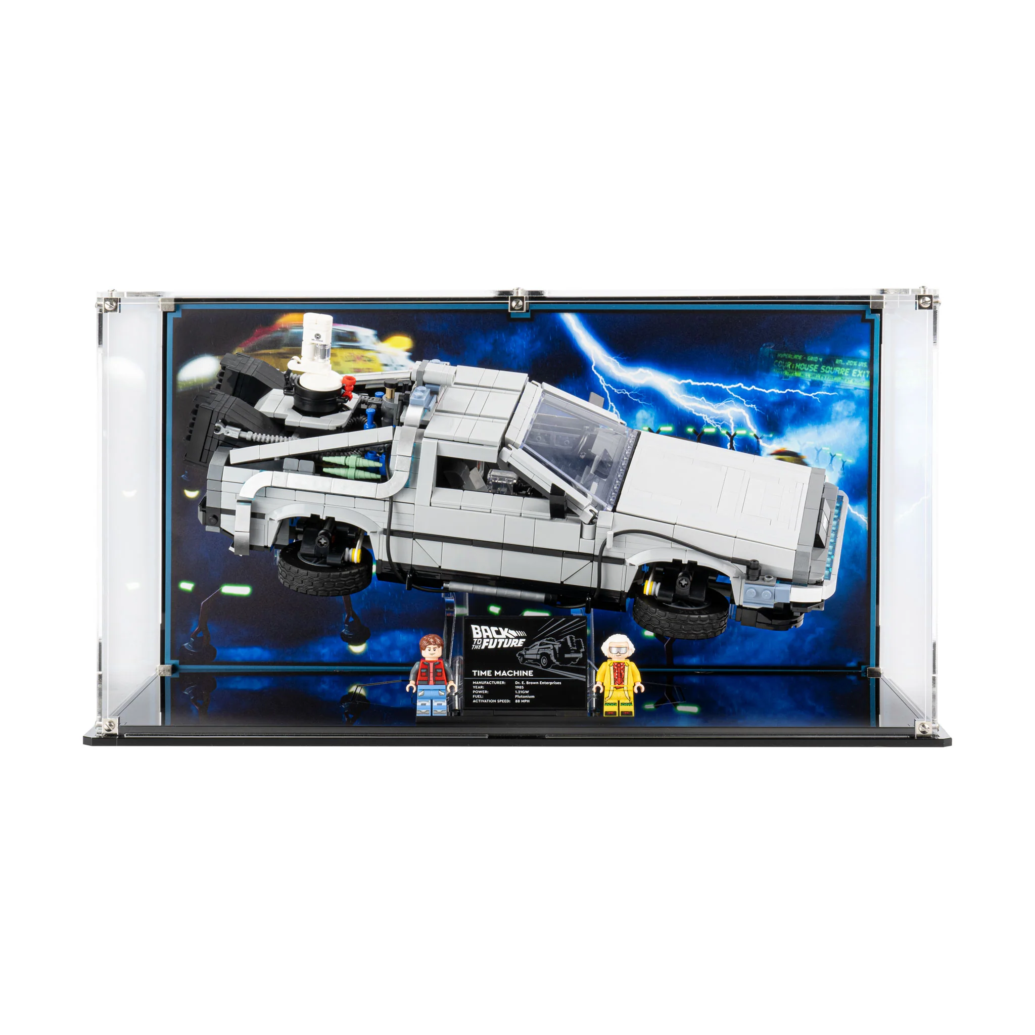 Display Case for LEGO® Back to the Future Time Machine (10300) - Image 20