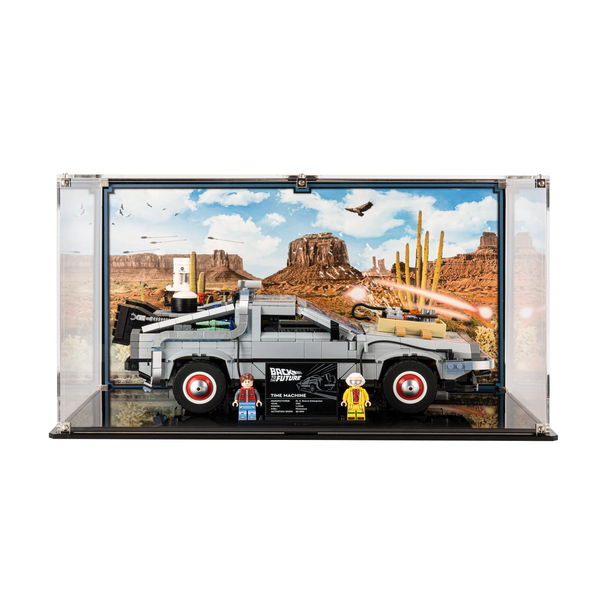 Display Case for LEGO® Back to the Future Time Machine (10300) - Image 23
