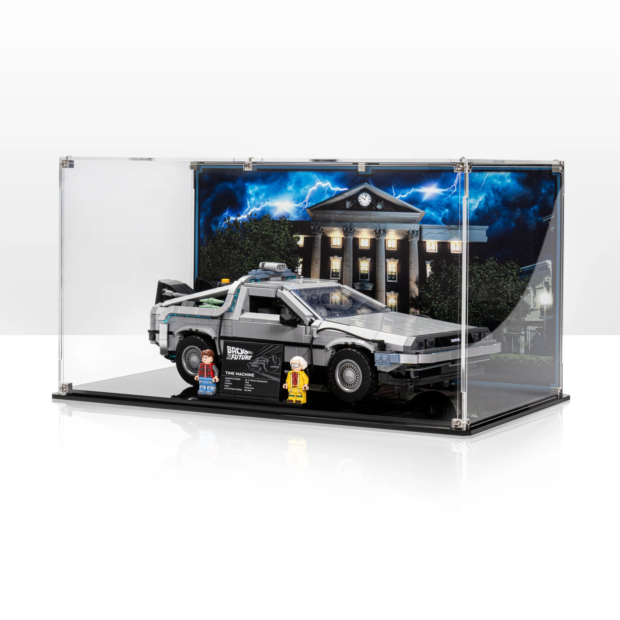 Display Case for LEGO® Back to the Future Time Machine (10300) - Image 4