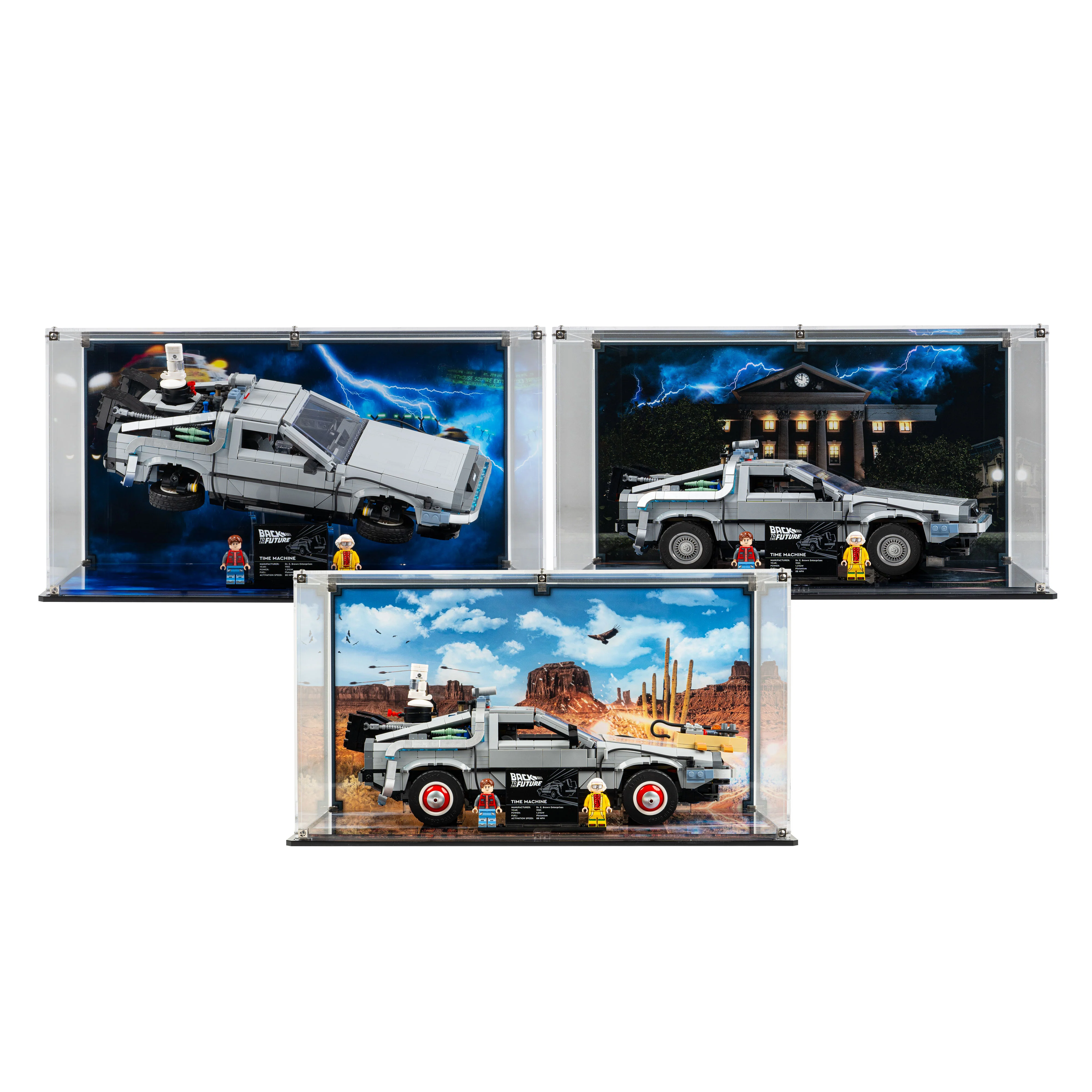 Display Case for LEGO® Back to the Future Time Machine (10300) - Image 5