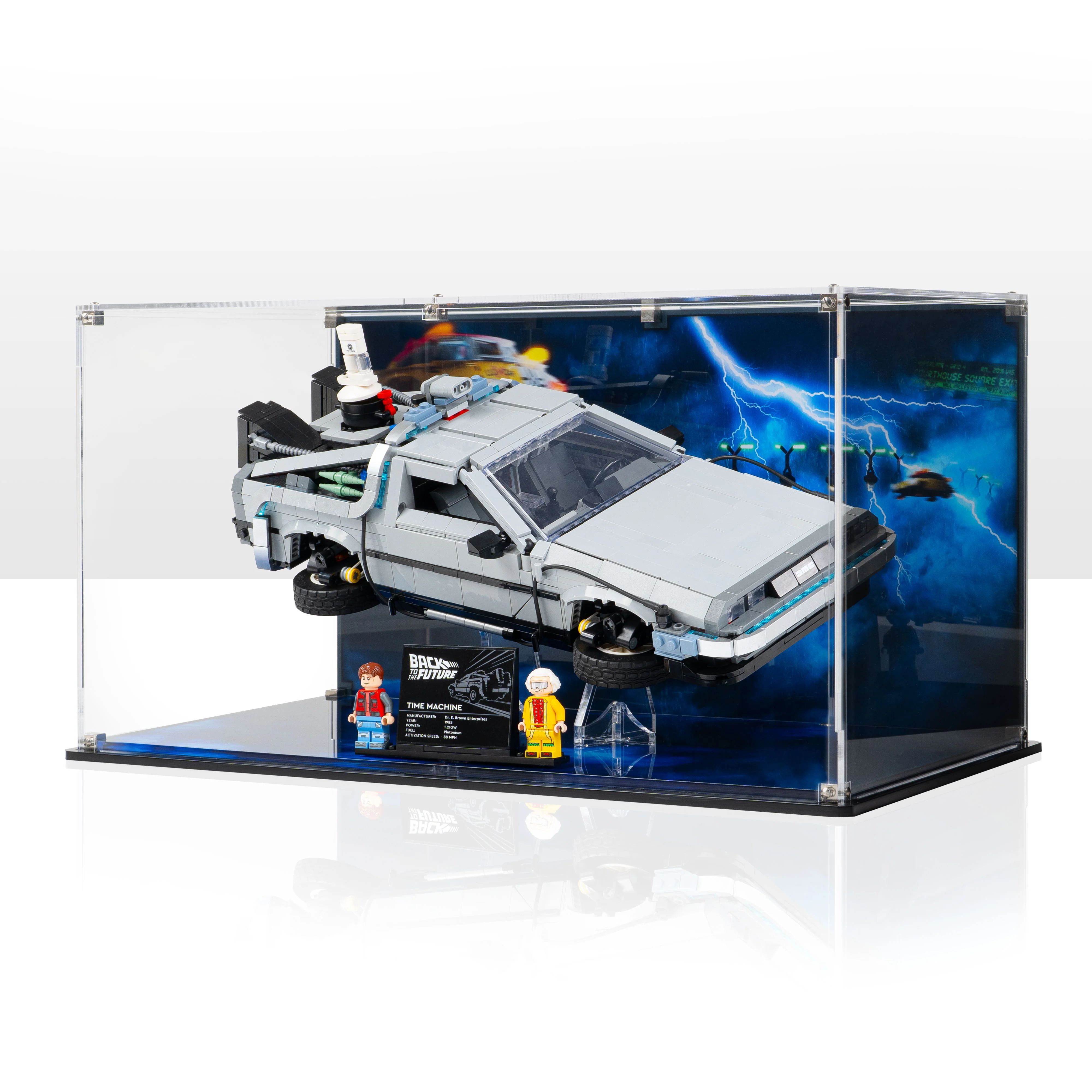 Display Case for LEGO® Back to the Future Time Machine (10300) - Image 7