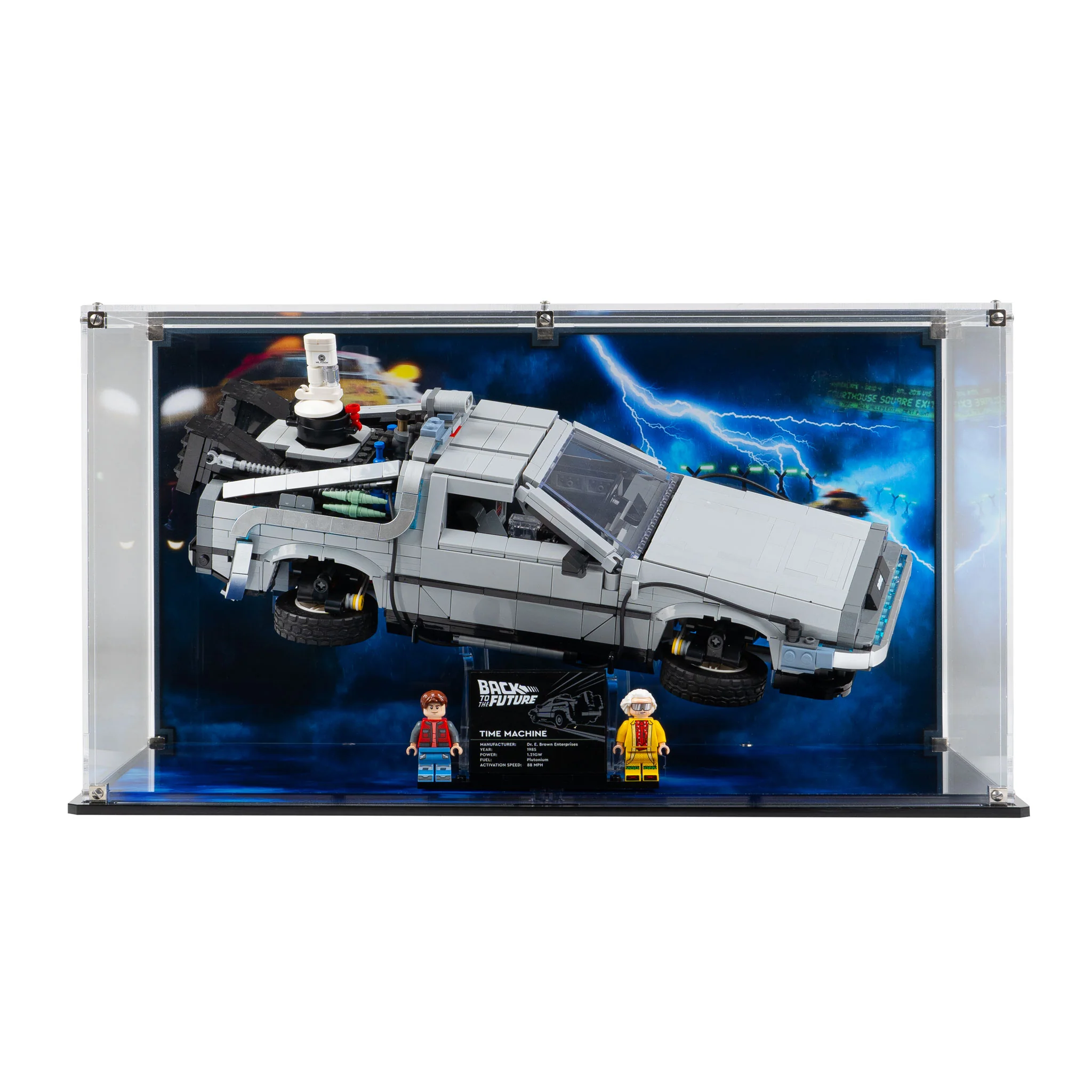 Display Case for LEGO® Back to the Future Time Machine (10300) - Image 8