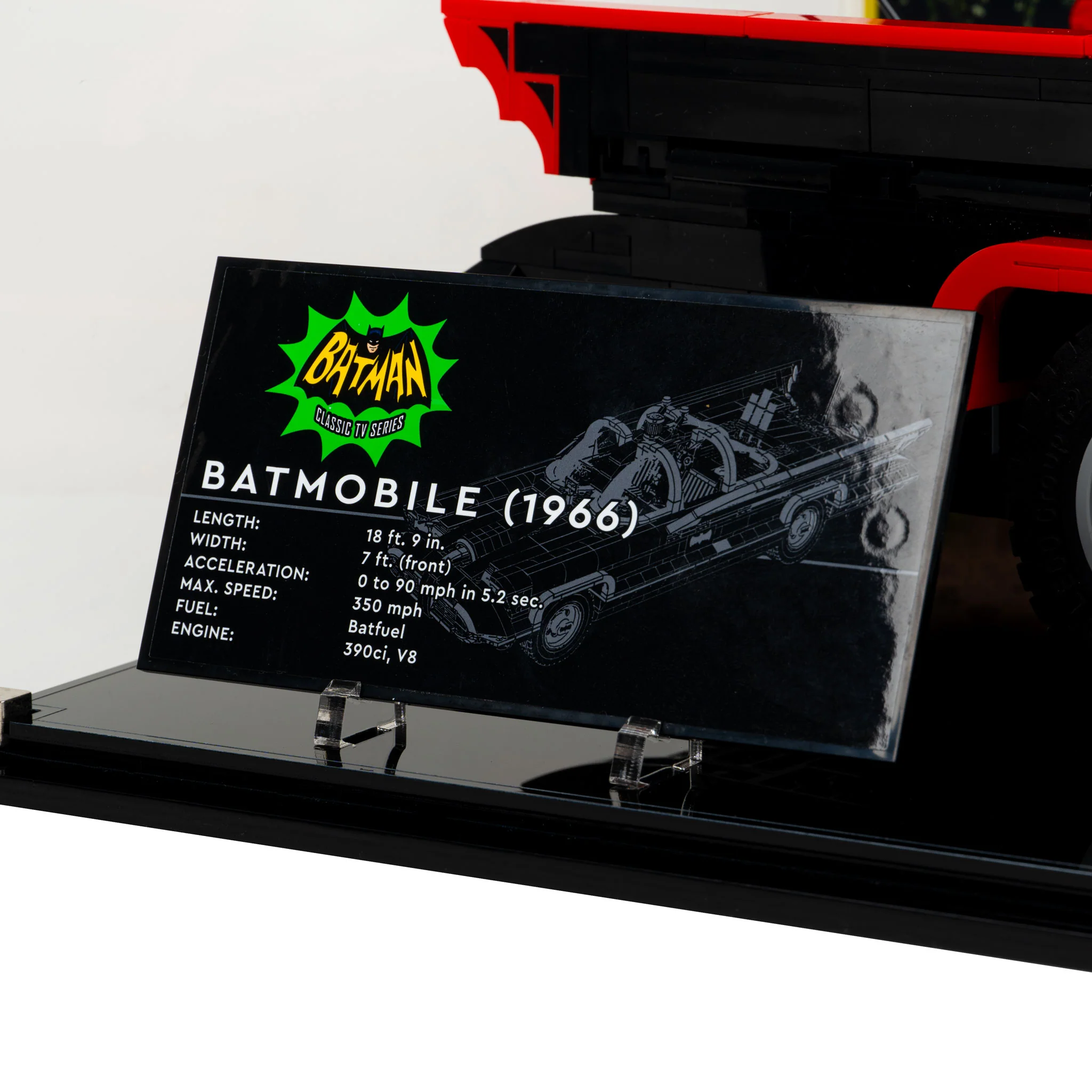 Display Case for LEGO Batman™: The Classic TV Series Batmobile™ (76328) - Image 8