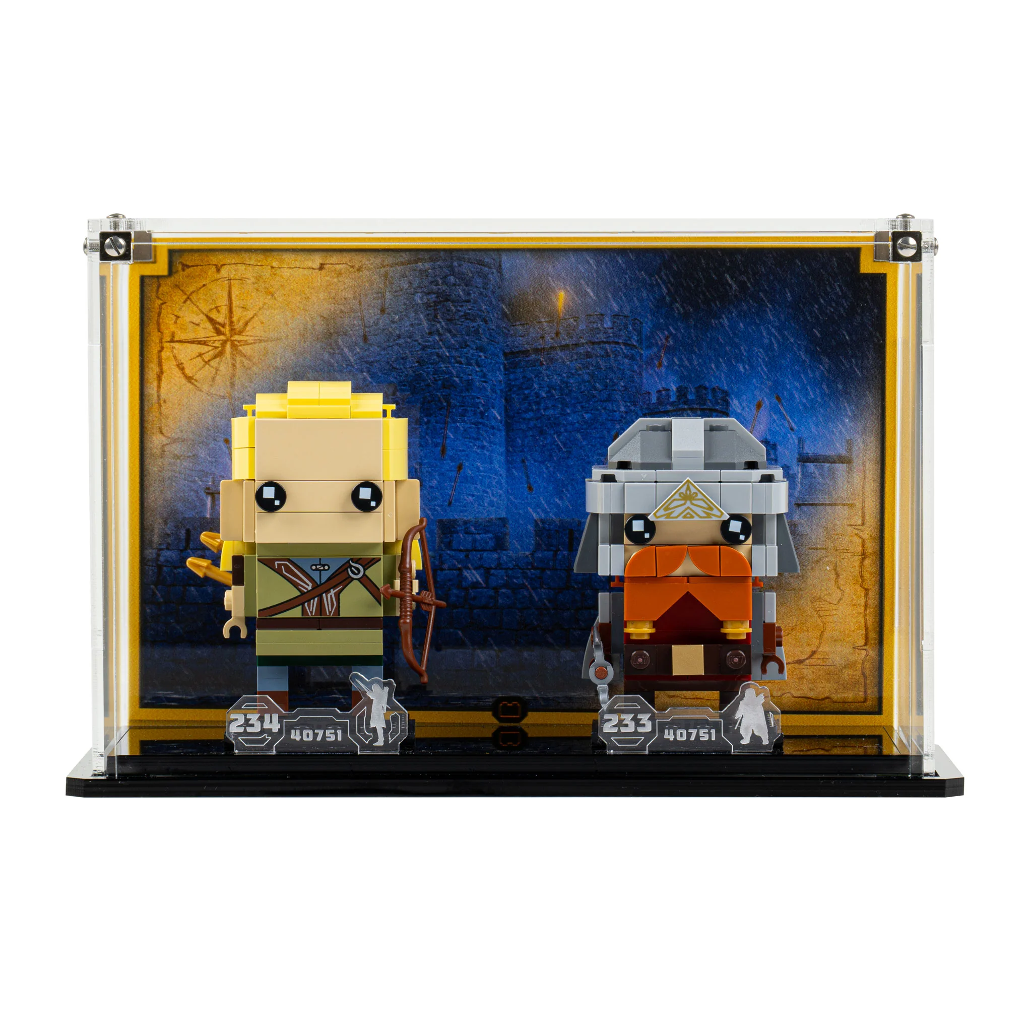 Display Case for LEGO® BrickHeadz Legolas & Gimli (40751) - Image 2