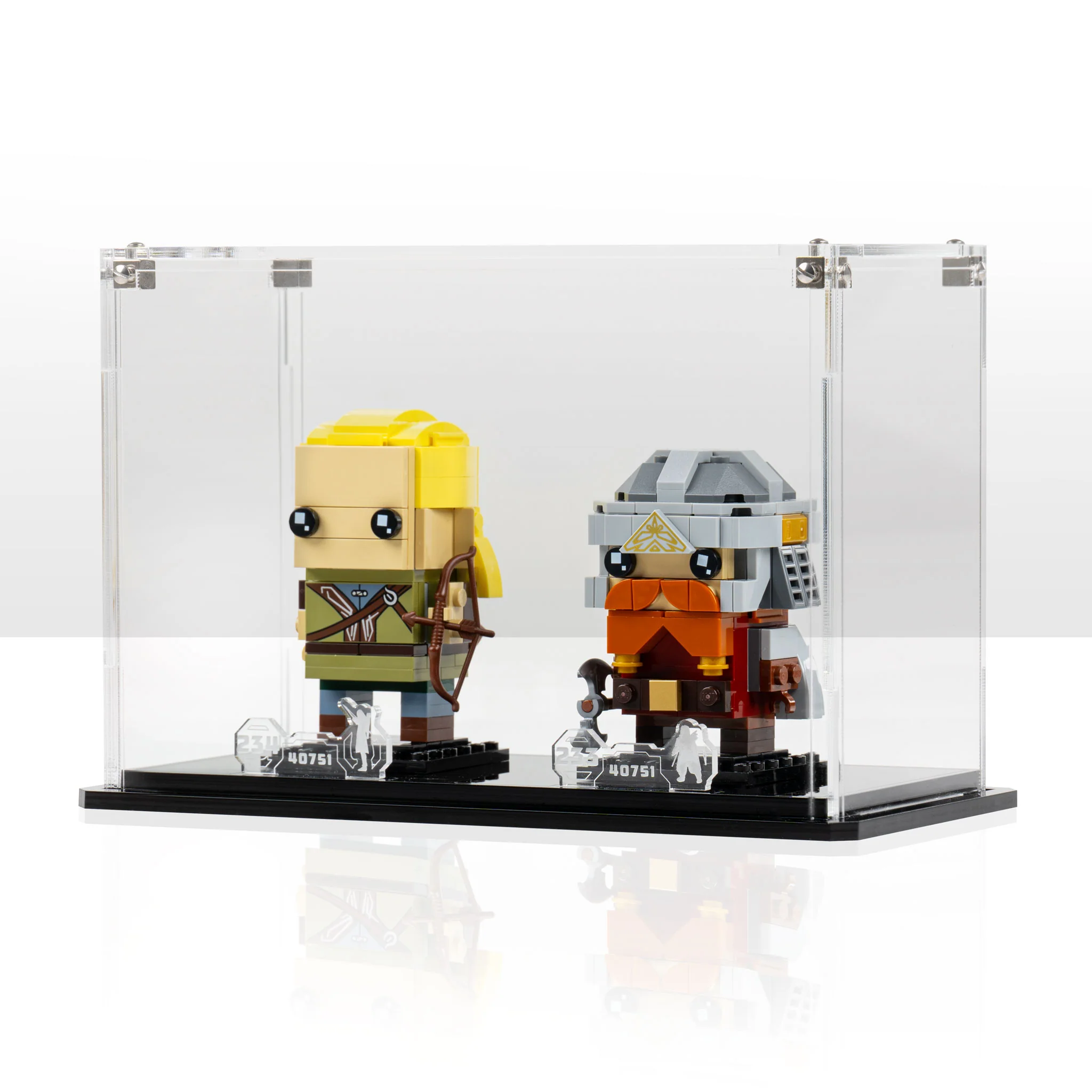 Display Case for LEGO® BrickHeadz Legolas & Gimli (40751) - Image 6