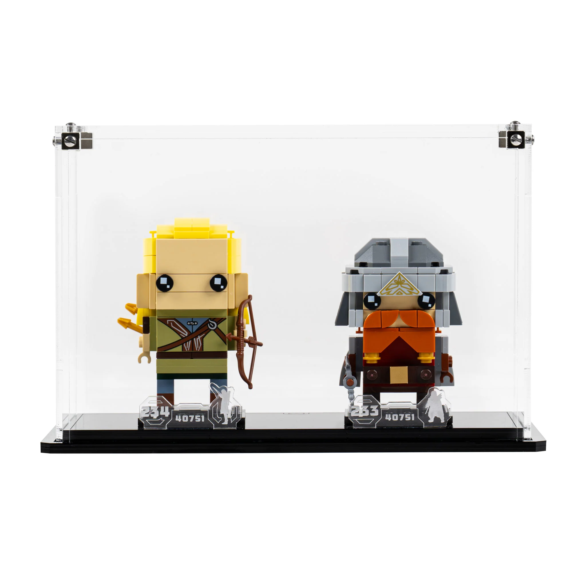 Display Case for LEGO® BrickHeadz Legolas & Gimli (40751) - Image 7
