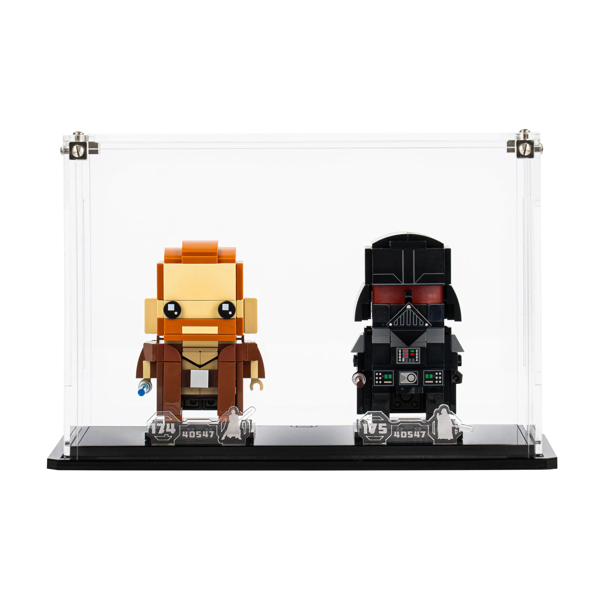 Display Case for LEGO® Brickheadz Obi-Wan Kenobi™ & Darth Vader™ (40547) - Image 4