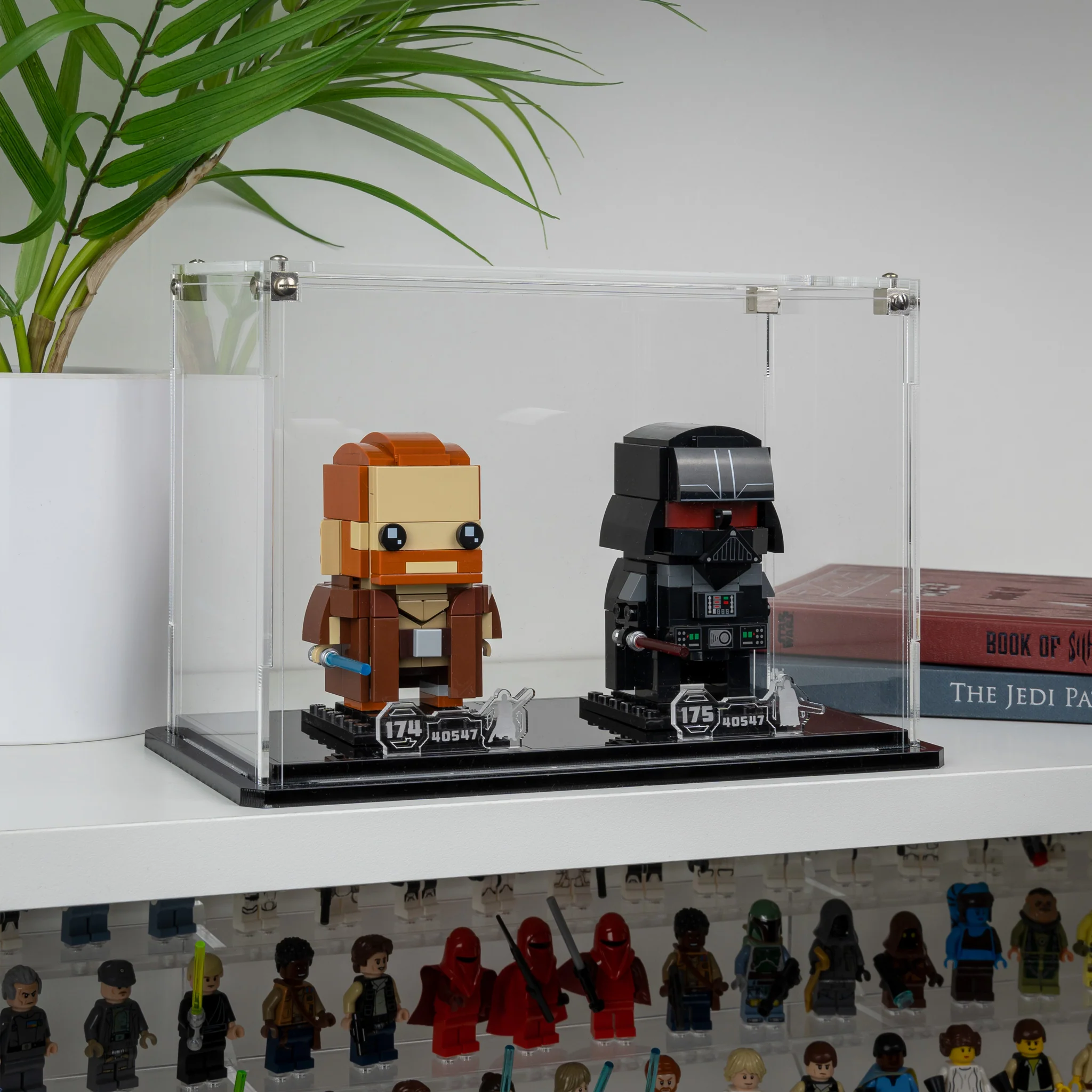Display Case for LEGO® Brickheadz Obi-Wan Kenobi™ & Darth Vader™ (40547) - Image 6