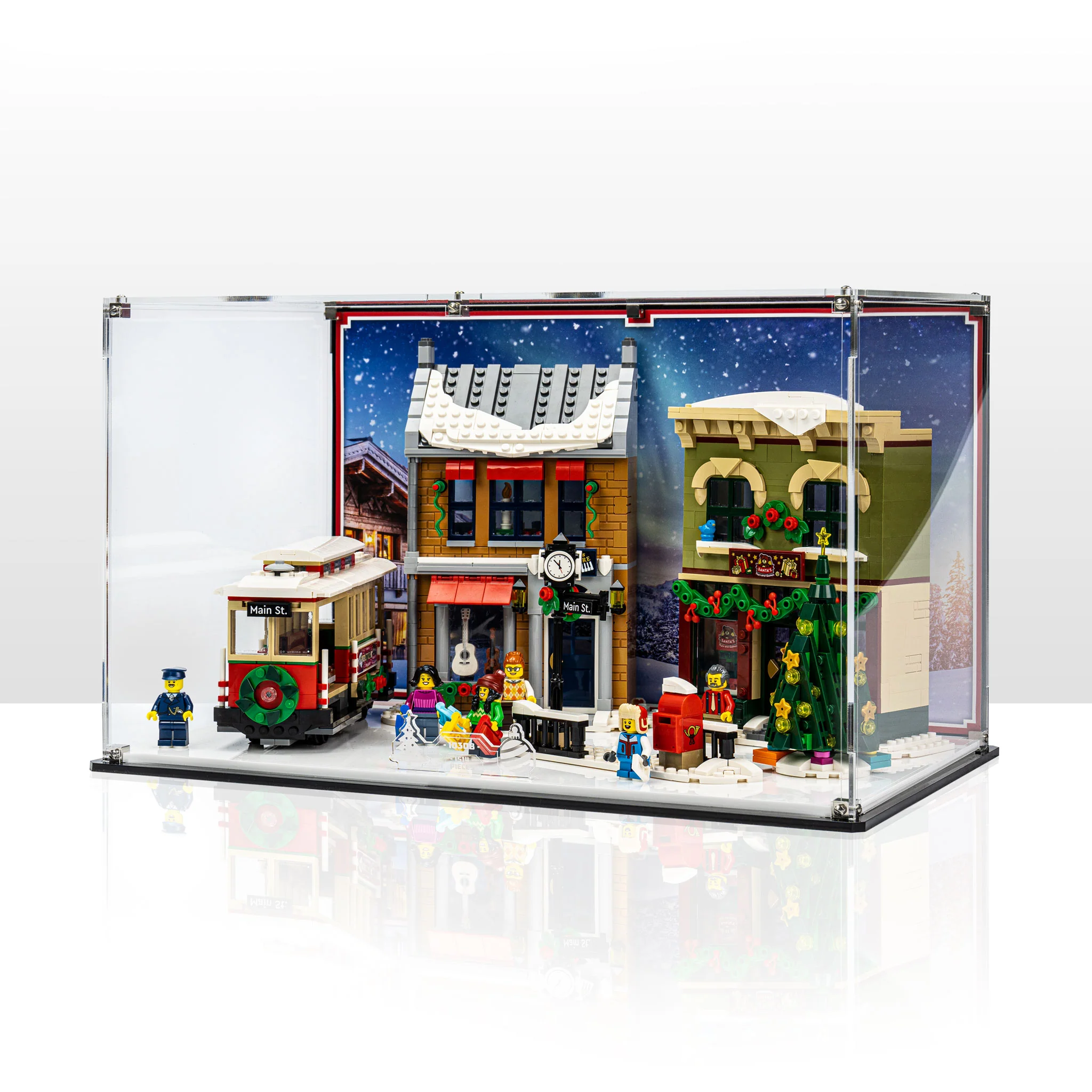 Display Case for LEGO® Icons: Holiday Main Street (10308)