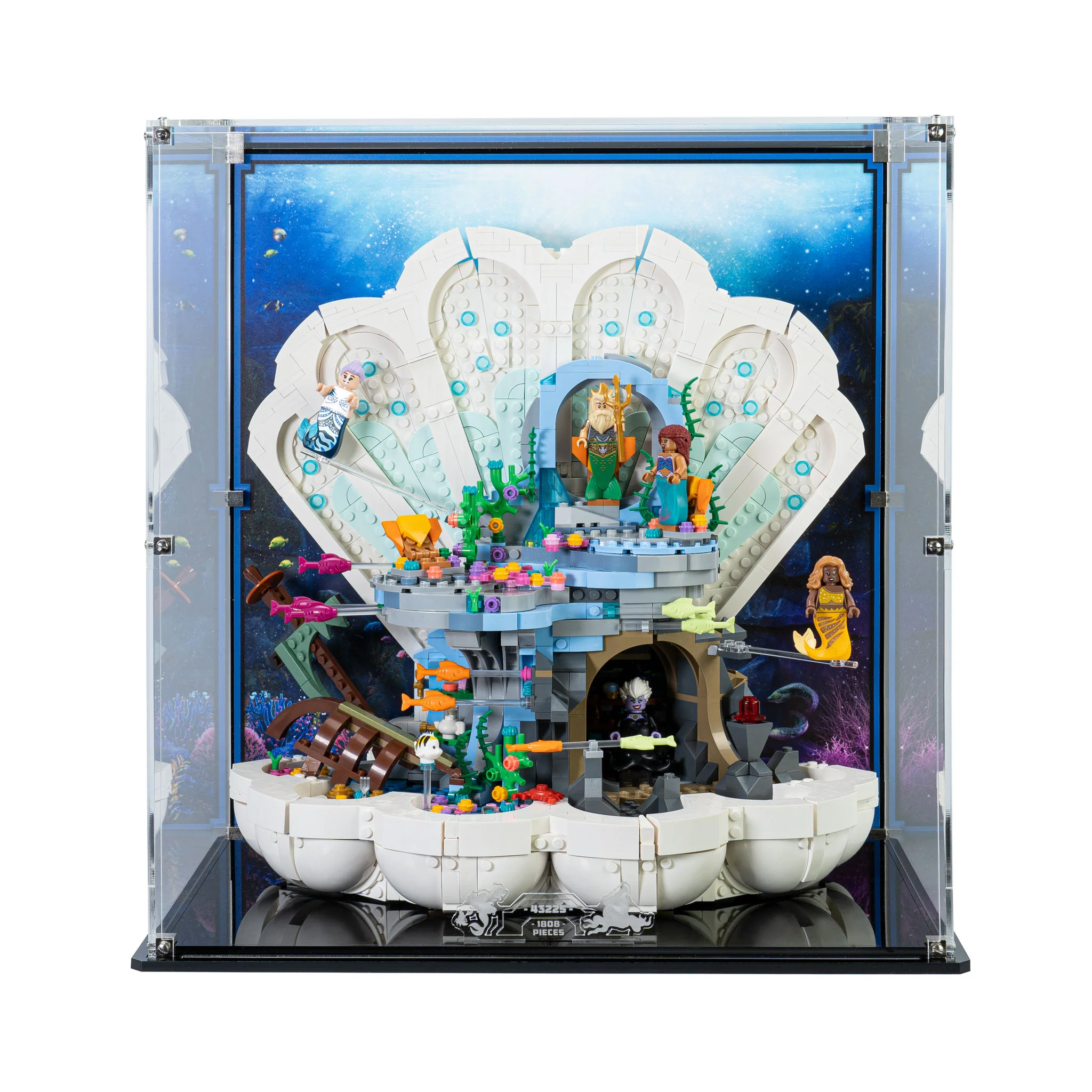 Display Case for LEGO® Disney: The Little Mermaid Royal Clamshell (43225) - Image 2