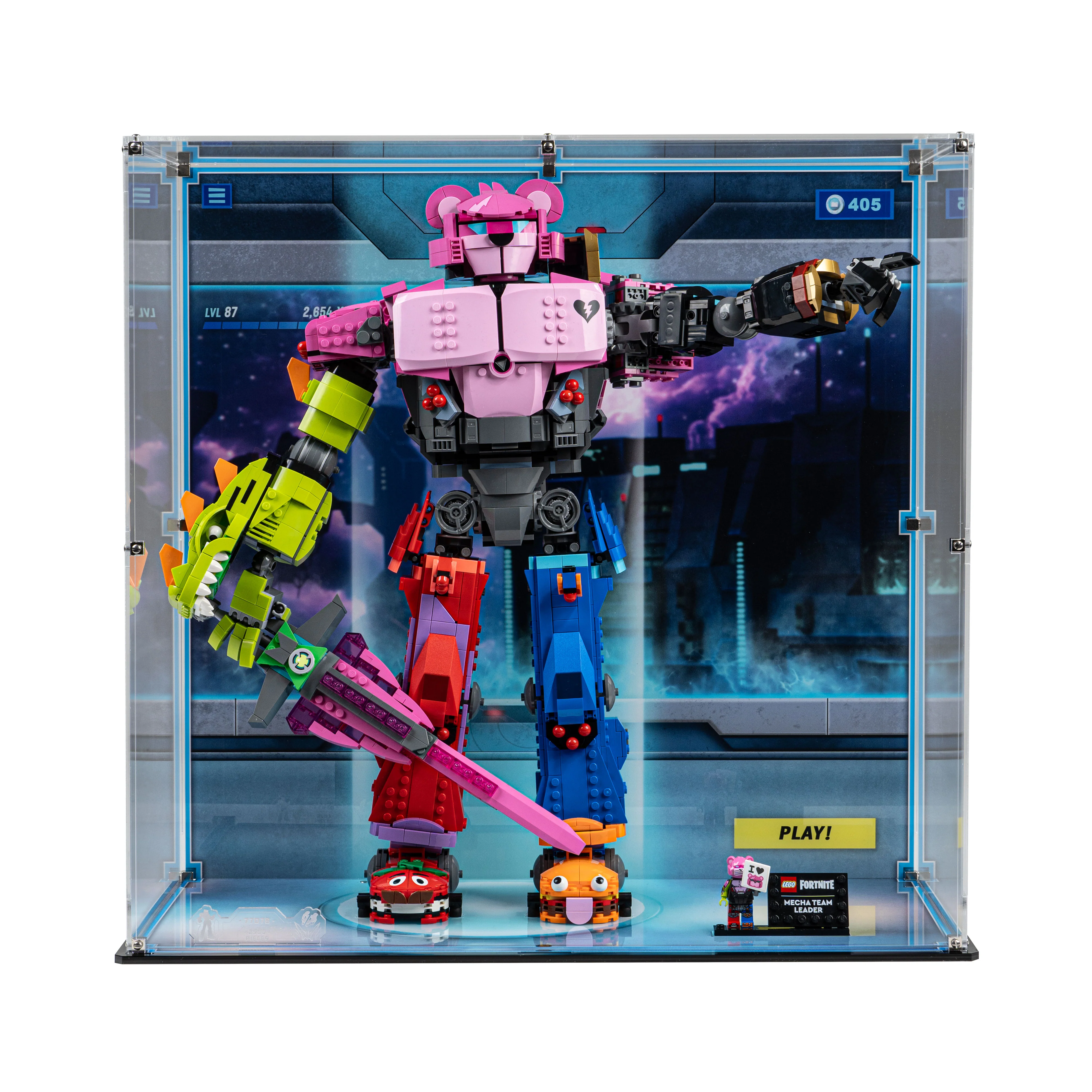 Display Case for LEGO® Fortnite: Mecha Team Leader (77078) - Image 3