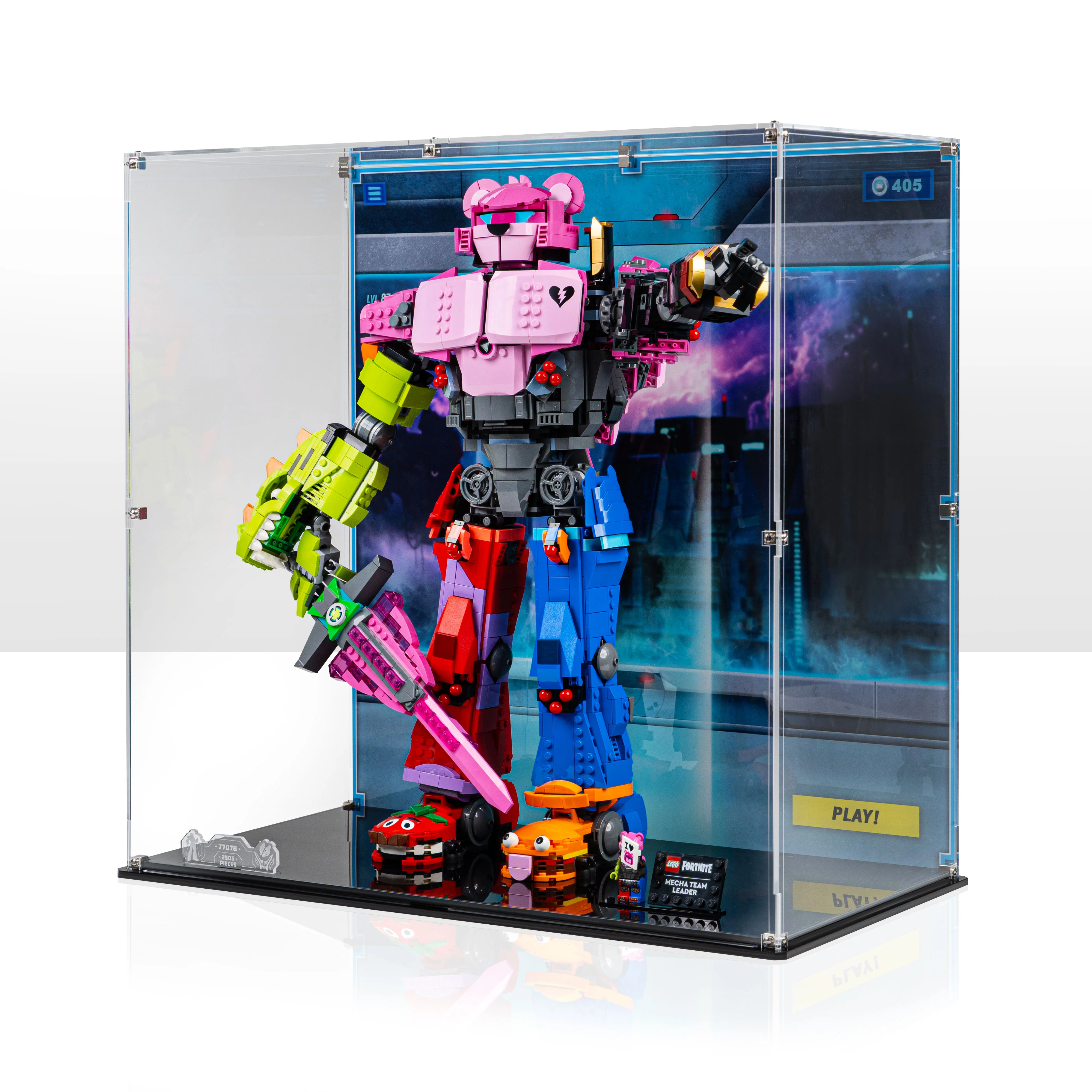 Display Case for LEGO® Fortnite: Mecha Team Leader (77078) - Image 7