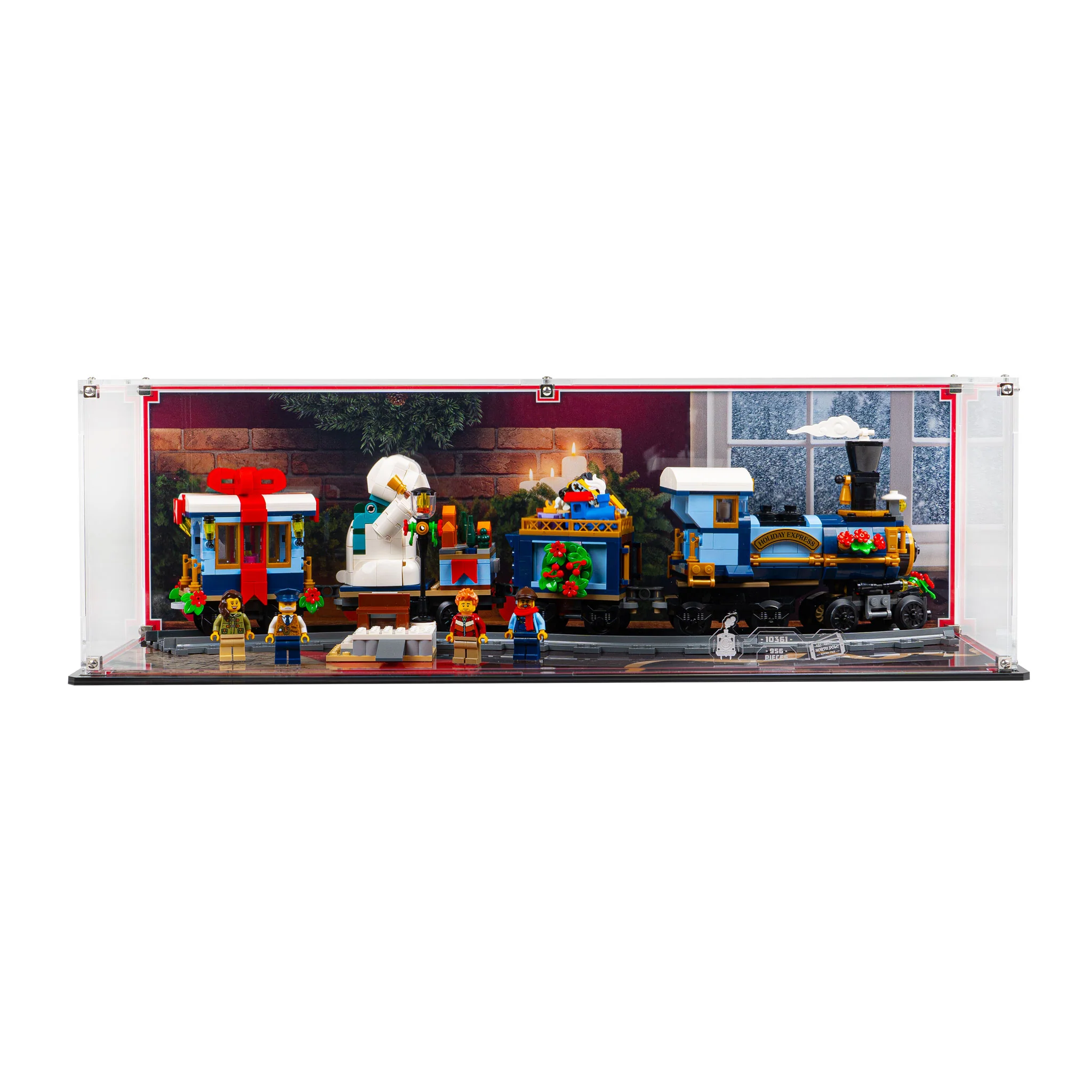 Display Case for LEGO® Icons Holiday Express Train (10361) - Image 3