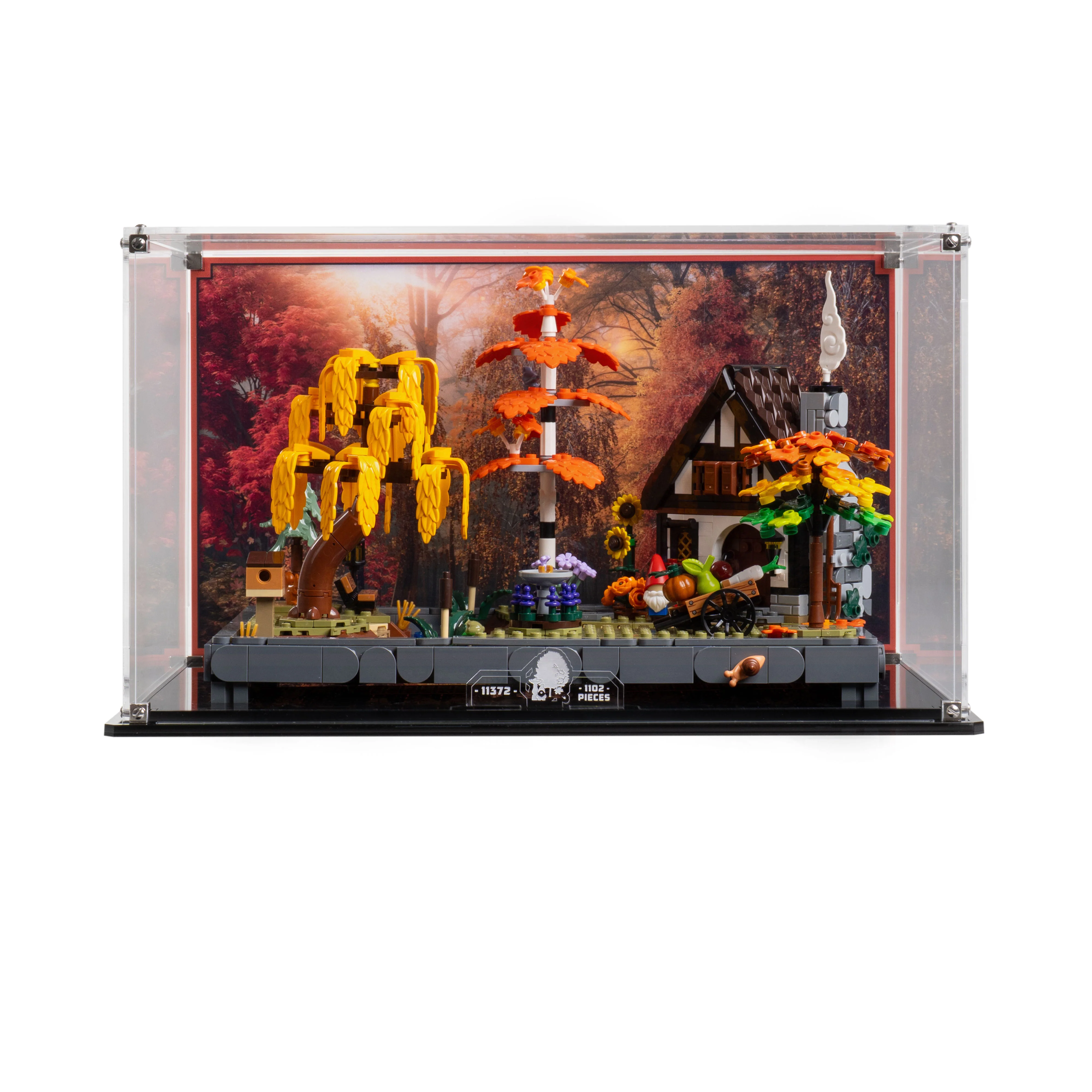 Display Case for LEGO® Icons: Autumn Cottage Garden (11372) - Image 8