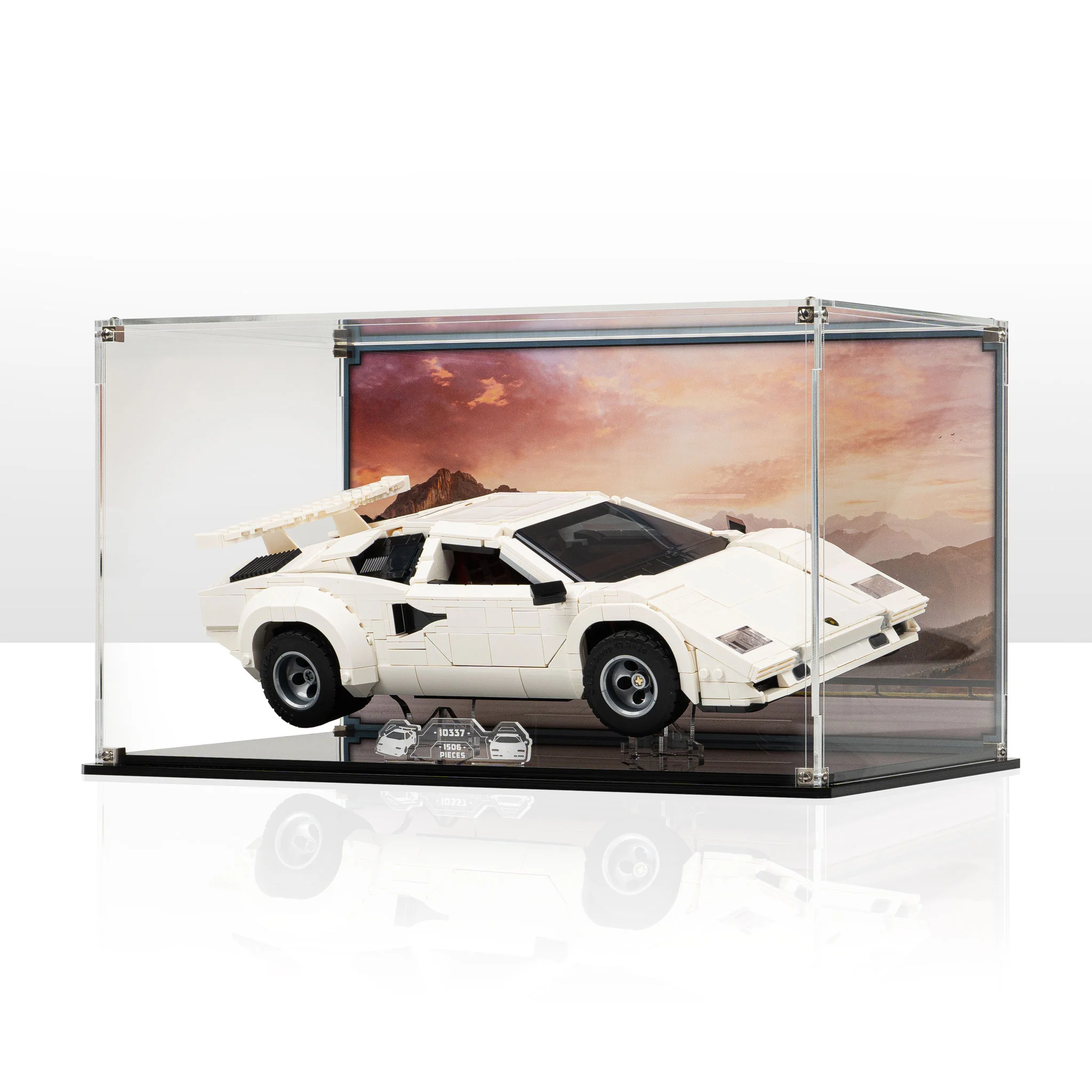 Display Case for LEGO® Icons Lamborghini Countach 5000 Quattrovalvole (10337) - Image 3