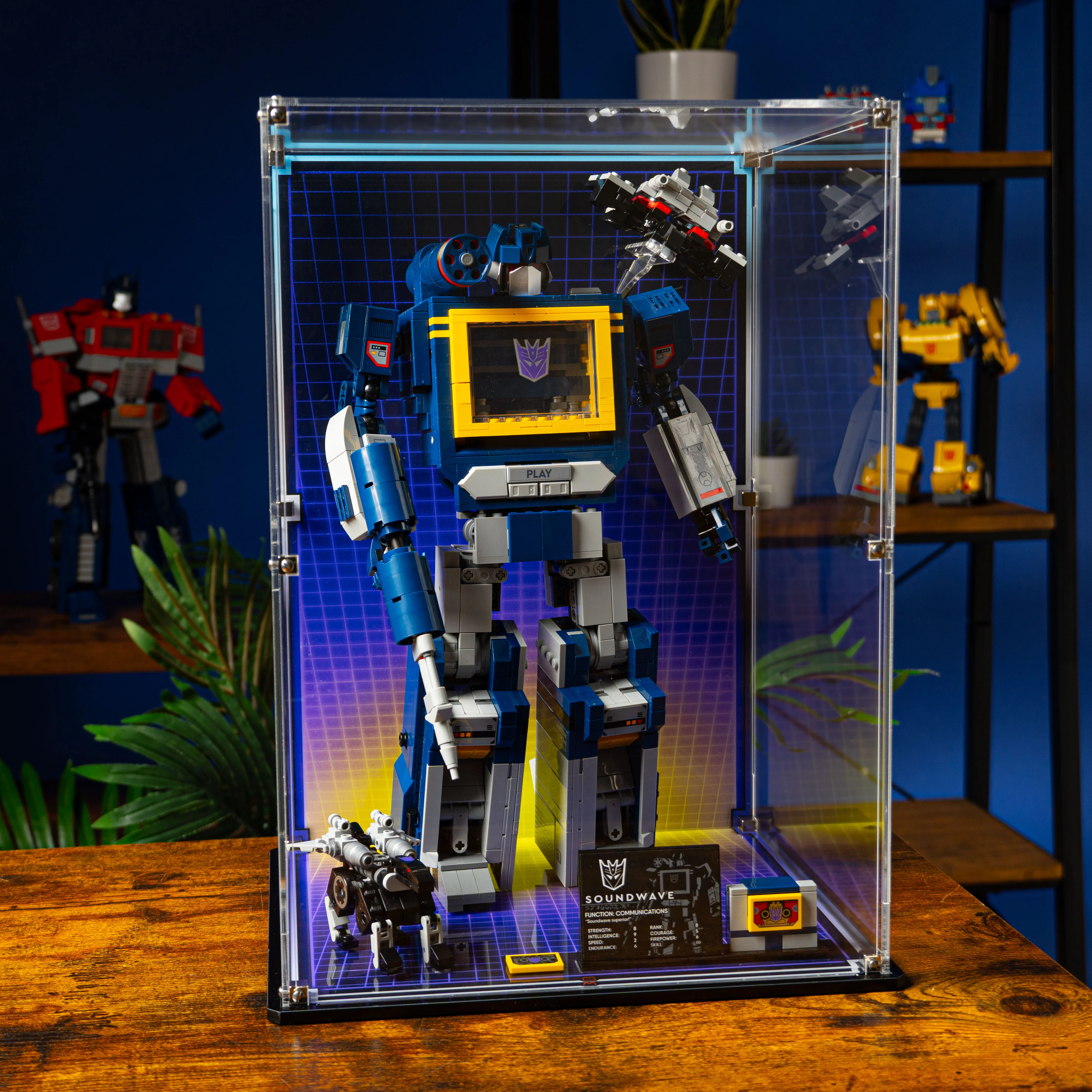 Display Case for LEGO® Icons: Transformers: Soundwave (10358) - Image 2