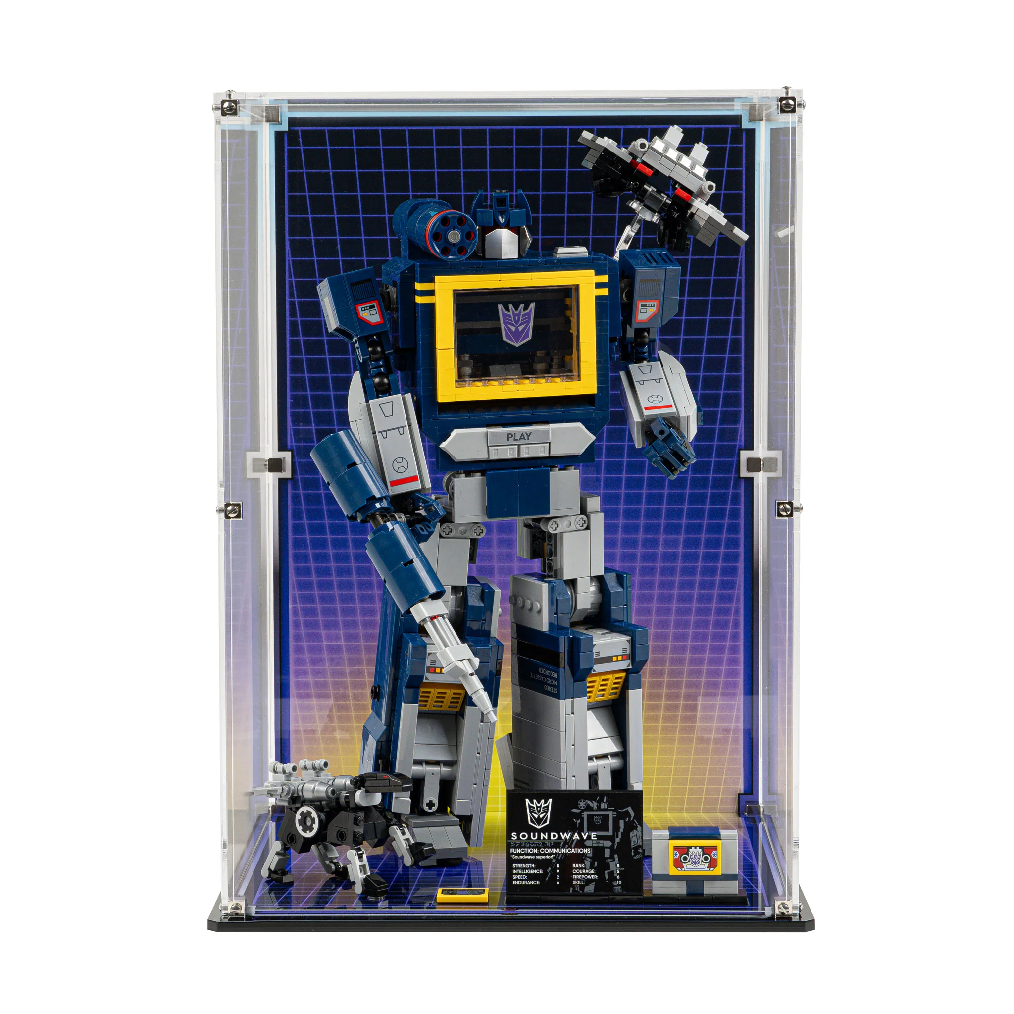 Display Case for LEGO® Icons: Transformers: Soundwave (10358) - Image 3