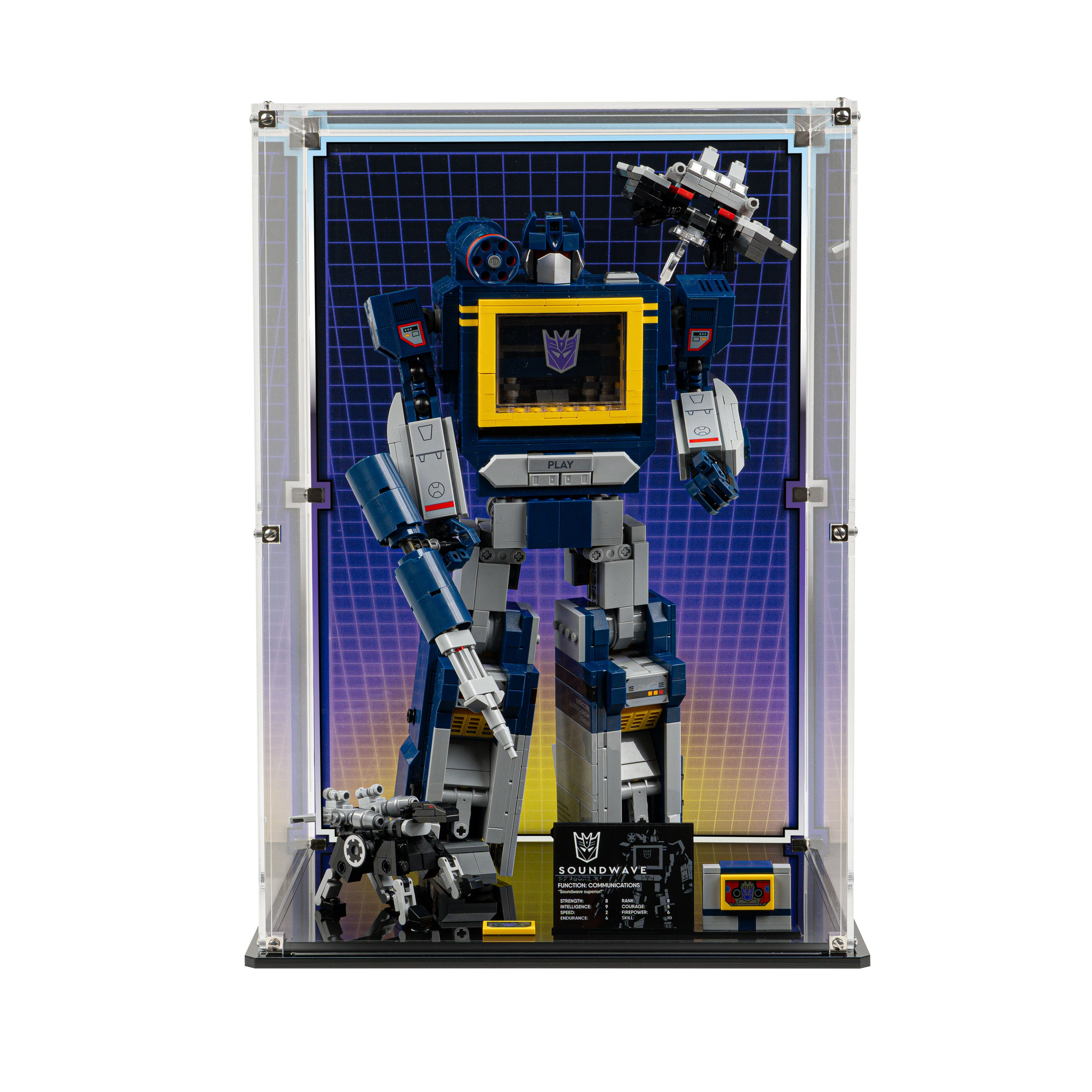 Display Case for LEGO® Icons: Transformers: Soundwave (10358) - Image 9