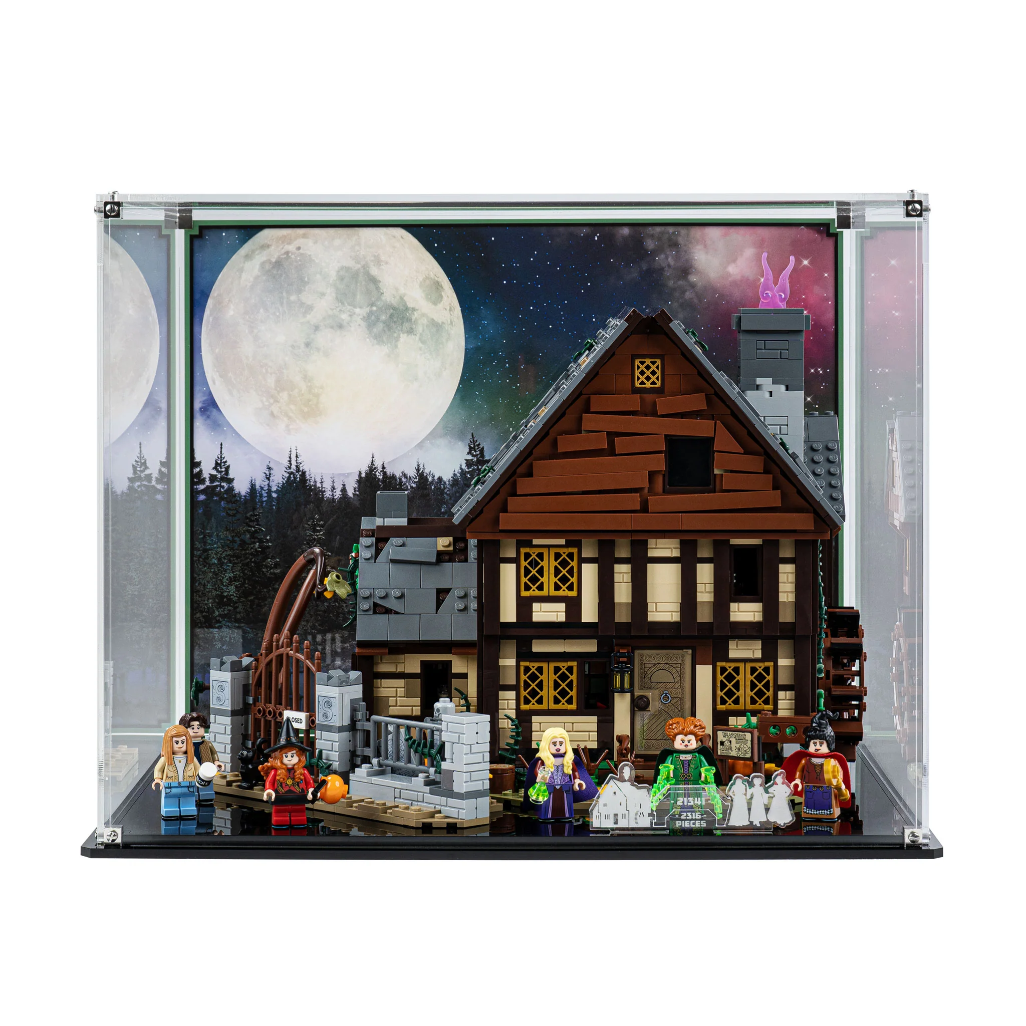 Display Case for LEGO® Ideas Disney Hocus Pocus: Sanderson Sisters' Cottage (21341) - Image 6