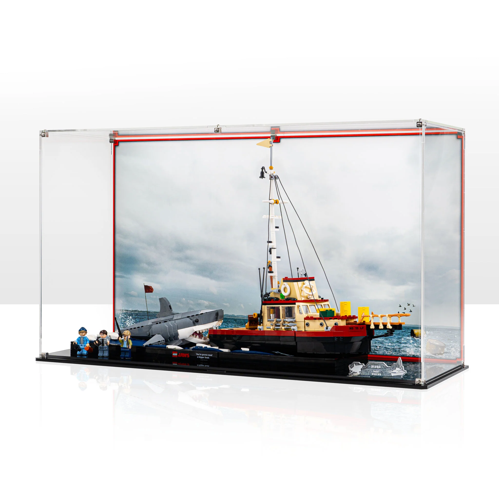 Display Case for LEGO® Ideas Jaws (21350) - Image 6