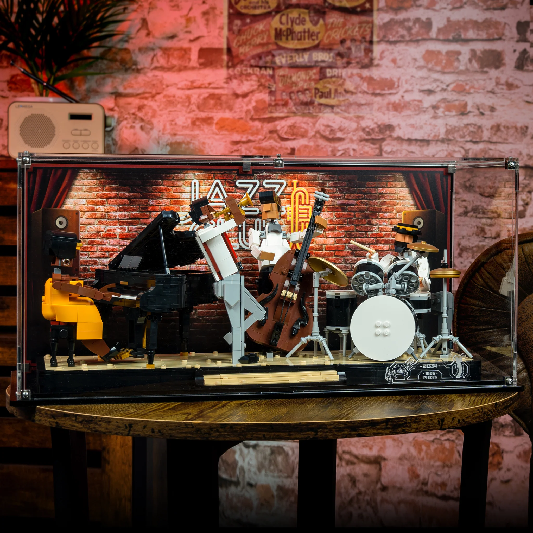 Display Case for LEGO® Ideas® Jazz Quartet (21334) - Image 4