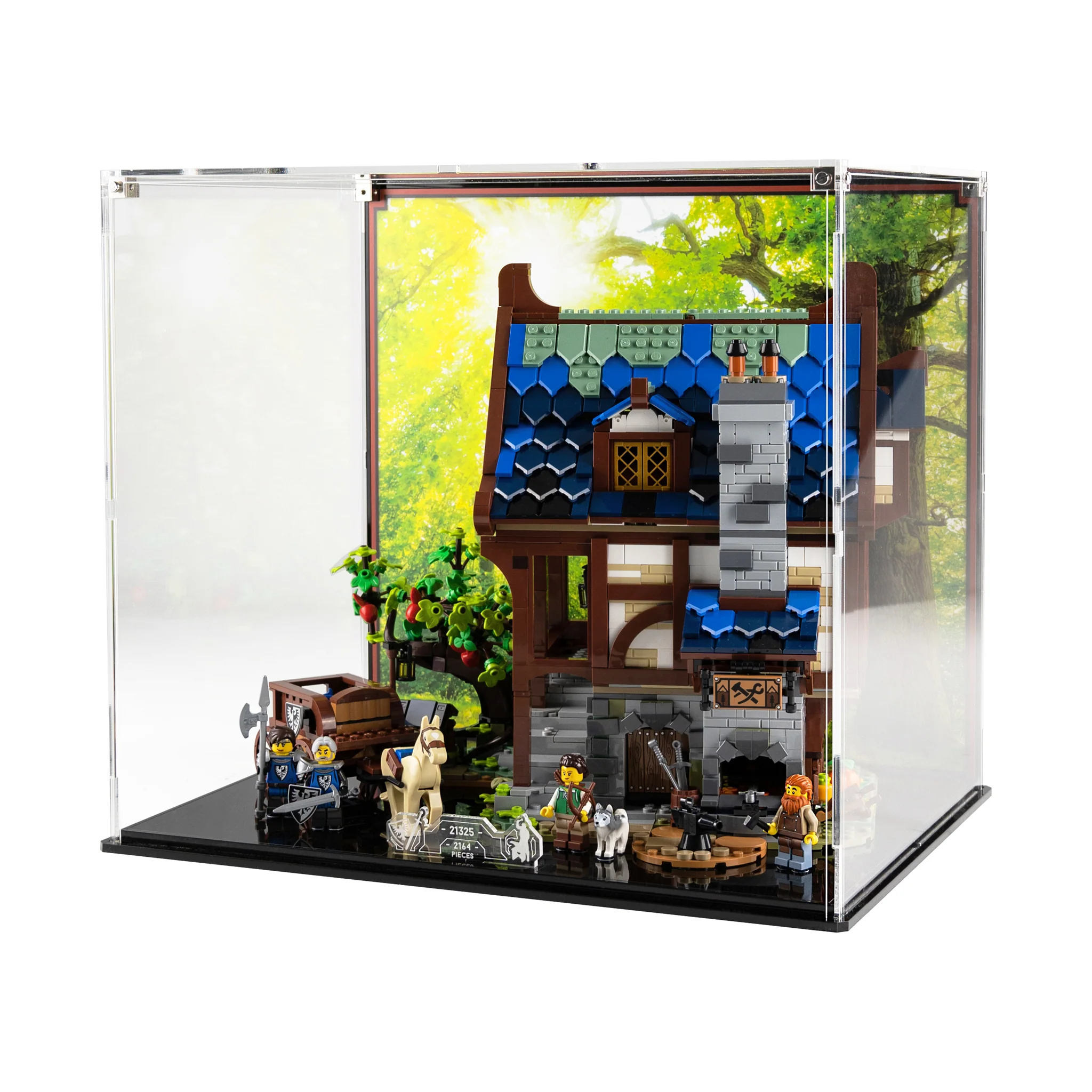 Display Case for LEGO® Ideas: Medieval Blacksmith (21325) - Image 2