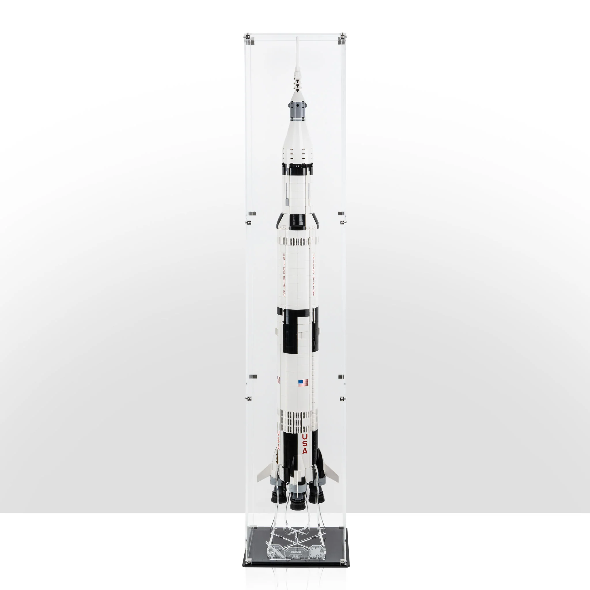 Display Case (vertical) for LEGO® Ideas: NASA Apollo Saturn V (21309) - Image 4
