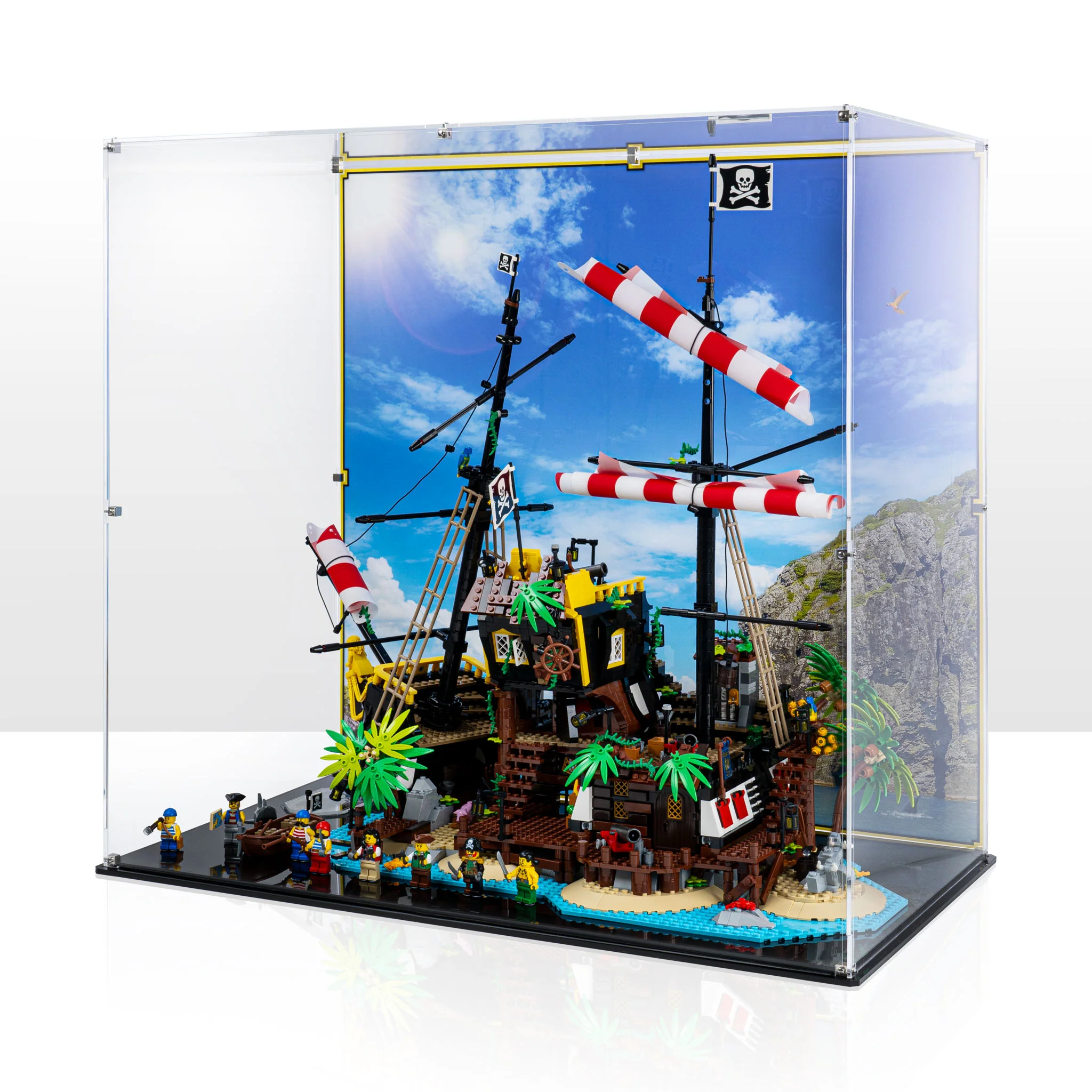Display Case for LEGO® Ideas Pirates of Barracuda Bay (21322)