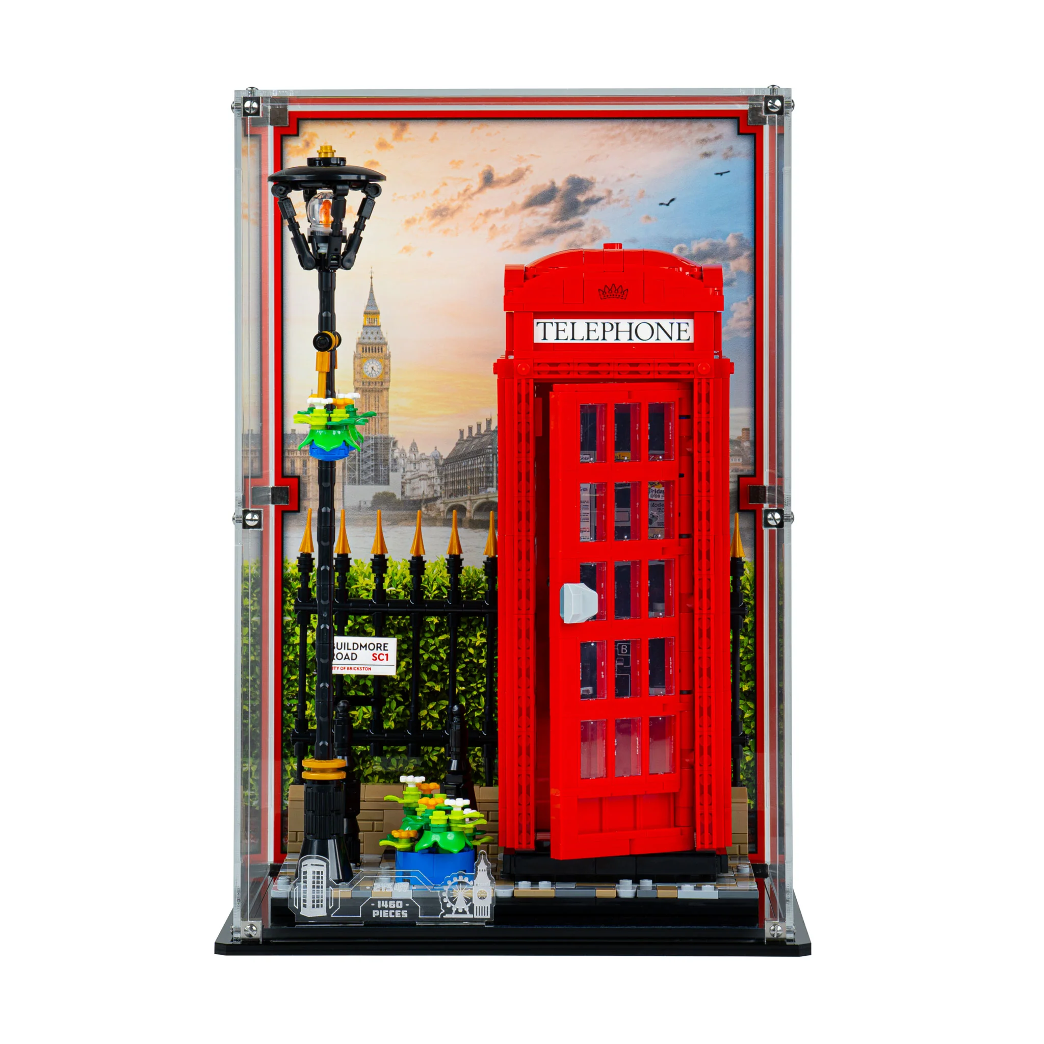 Display Case for LEGO® Ideas Red London Telephone Box (21347) - Image 2
