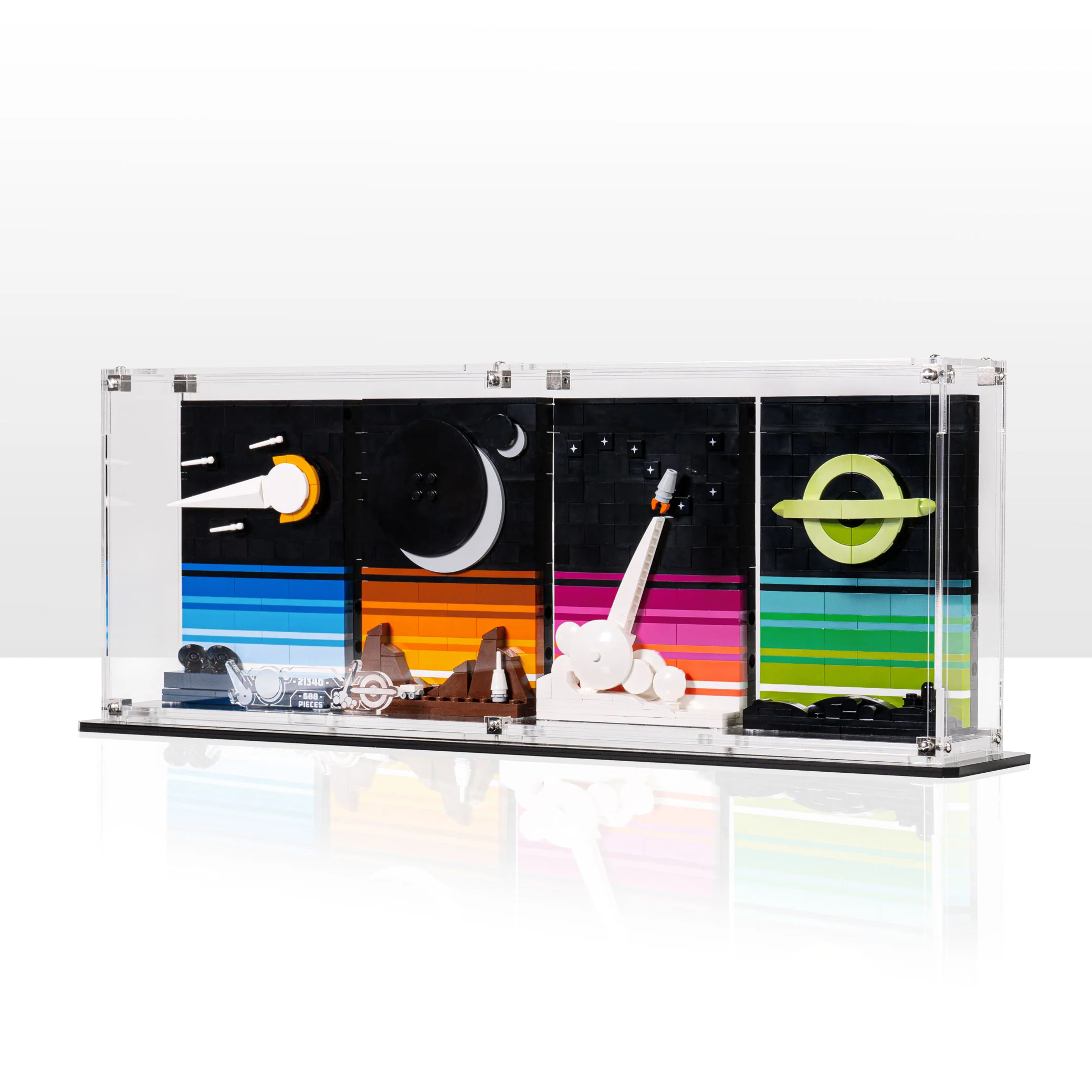Wall Mounted Display Case for LEGO® Ideas: Tales of the Space Age (21340) - Image 3