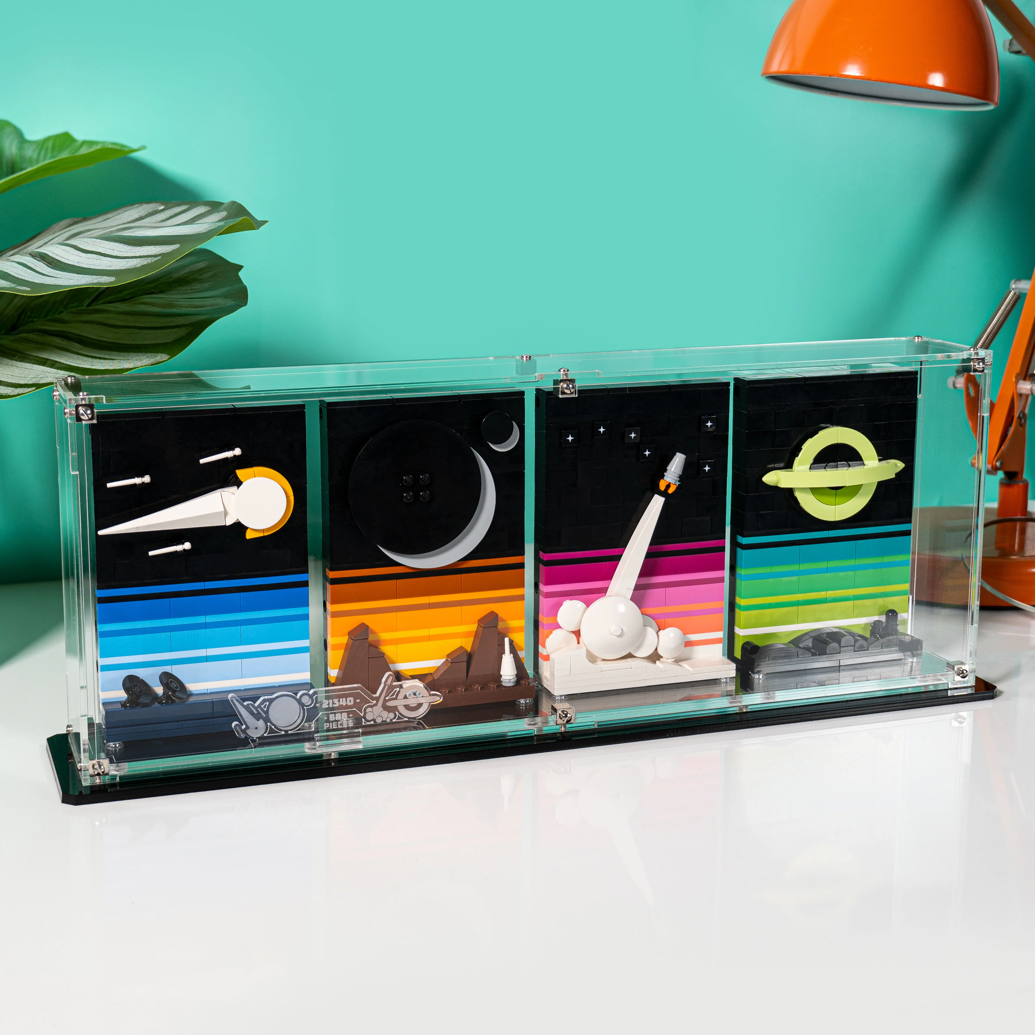 Wall Mounted Display Case for LEGO® Ideas: Tales of the Space Age (21340) - Image 5