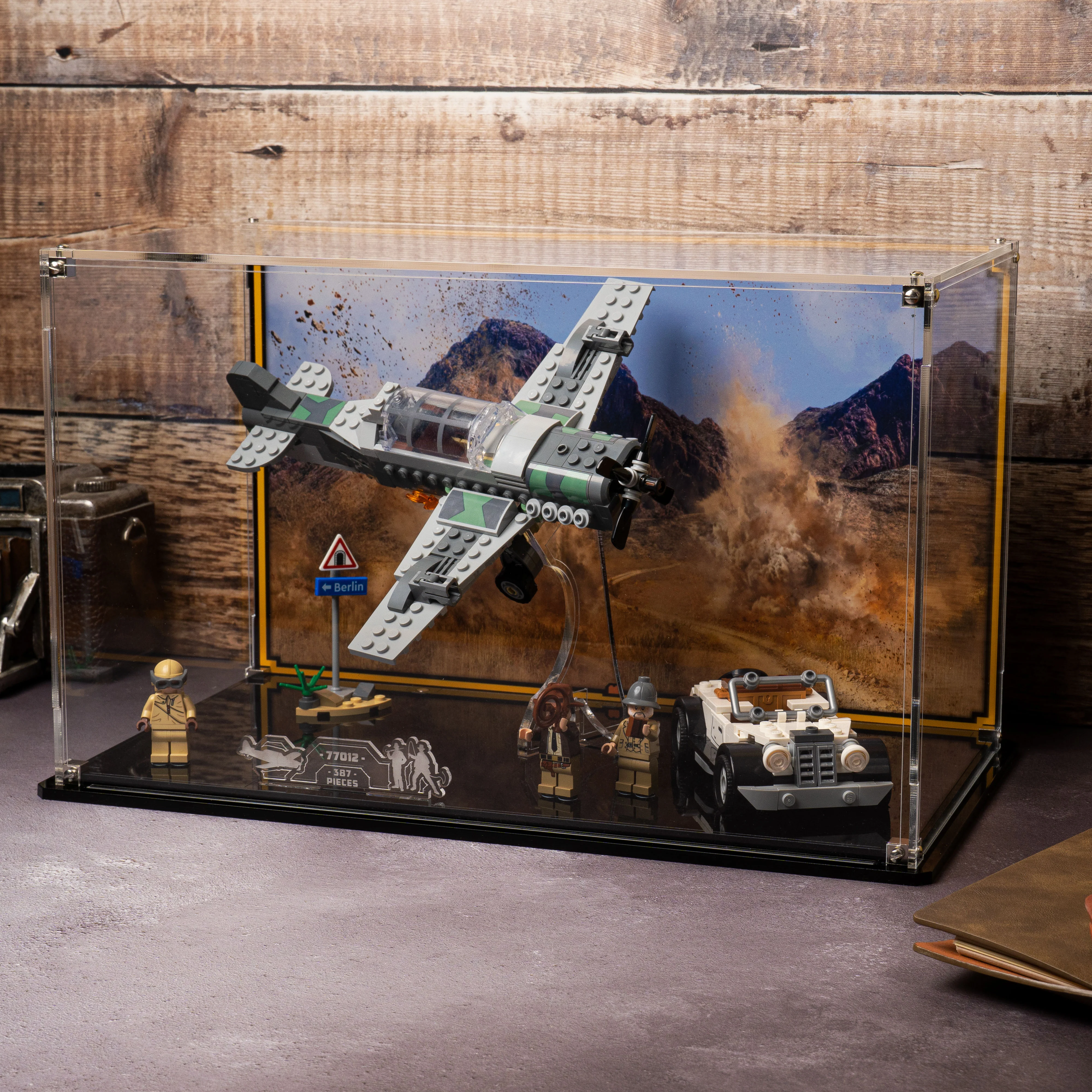 Display Case for LEGO® Indiana Jones™ Fighter Plane Chase (77012) - Image 12