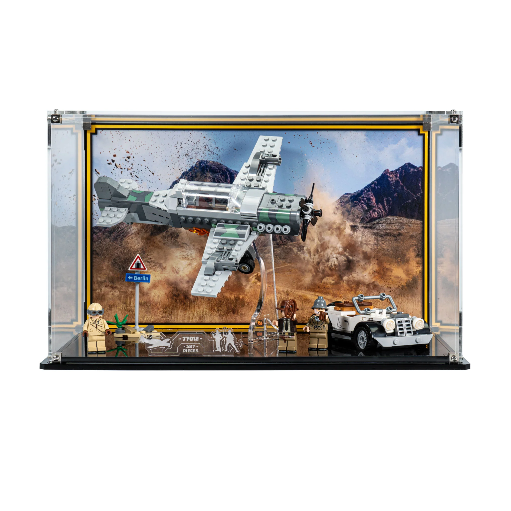 Display Case for LEGO® Indiana Jones™ Fighter Plane Chase (77012) - Image 2