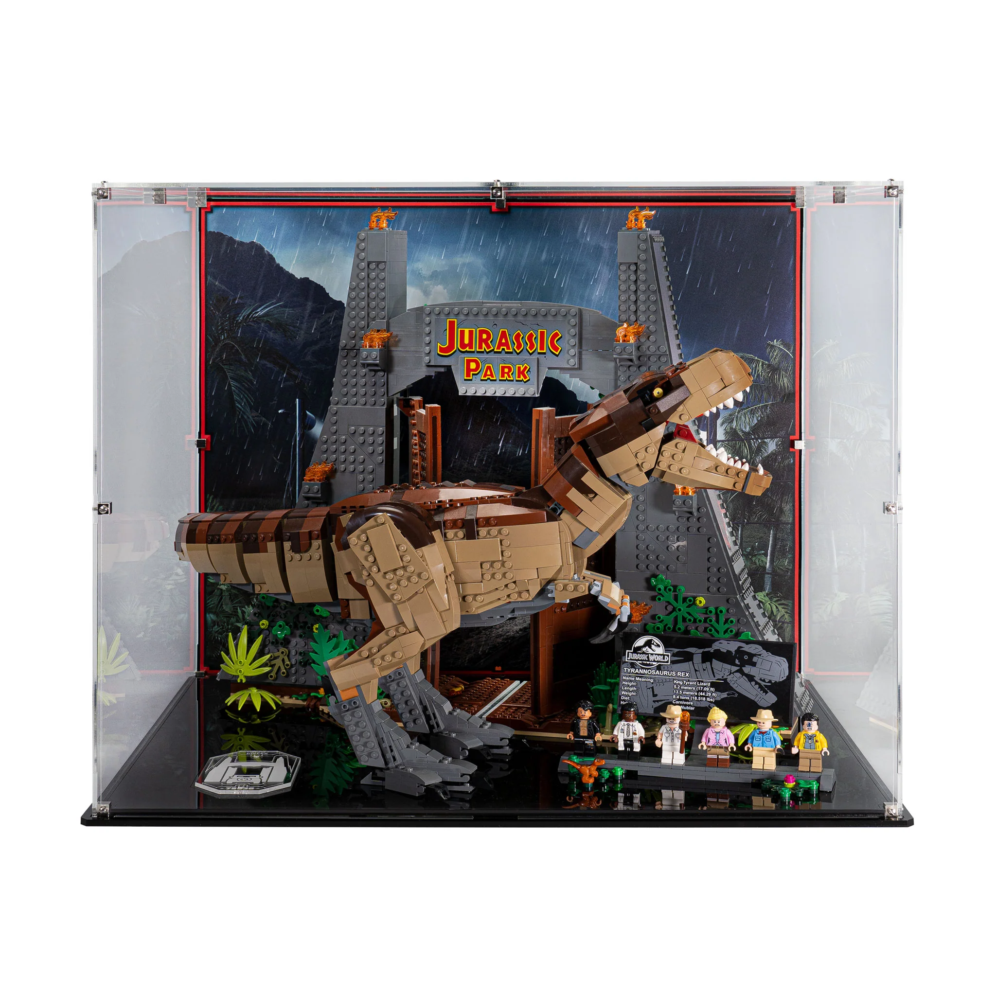 Display Case for LEGO® Jurassic Park: T. rex Rampage (75936) - Image 2