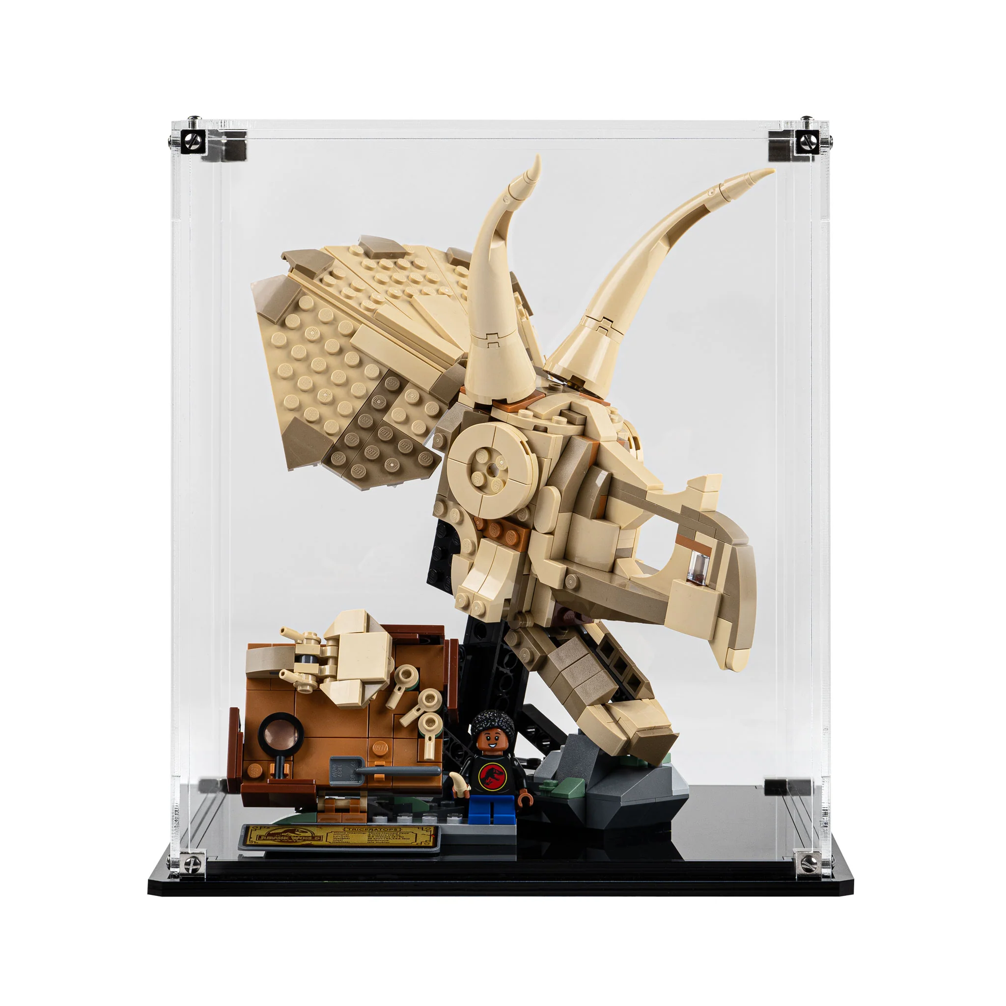 Display Case for LEGO® Jurassic World: Dinosaur Fossils Triceratops Skull (76969) - Image 6
