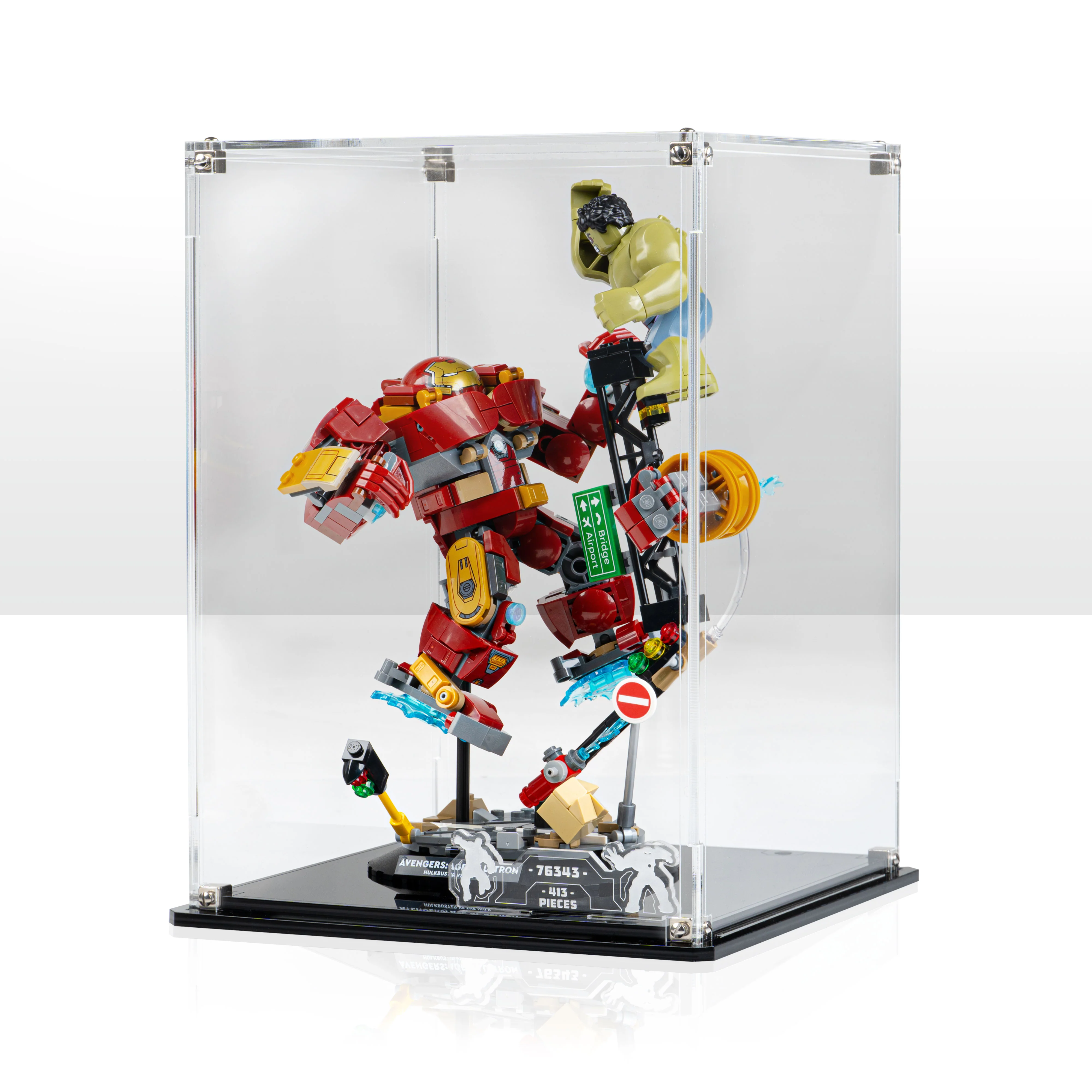 Display Case for LEGO® Marvel: Epic Battle: Hulkbuster vs. The Hulk (76343) - Image 5