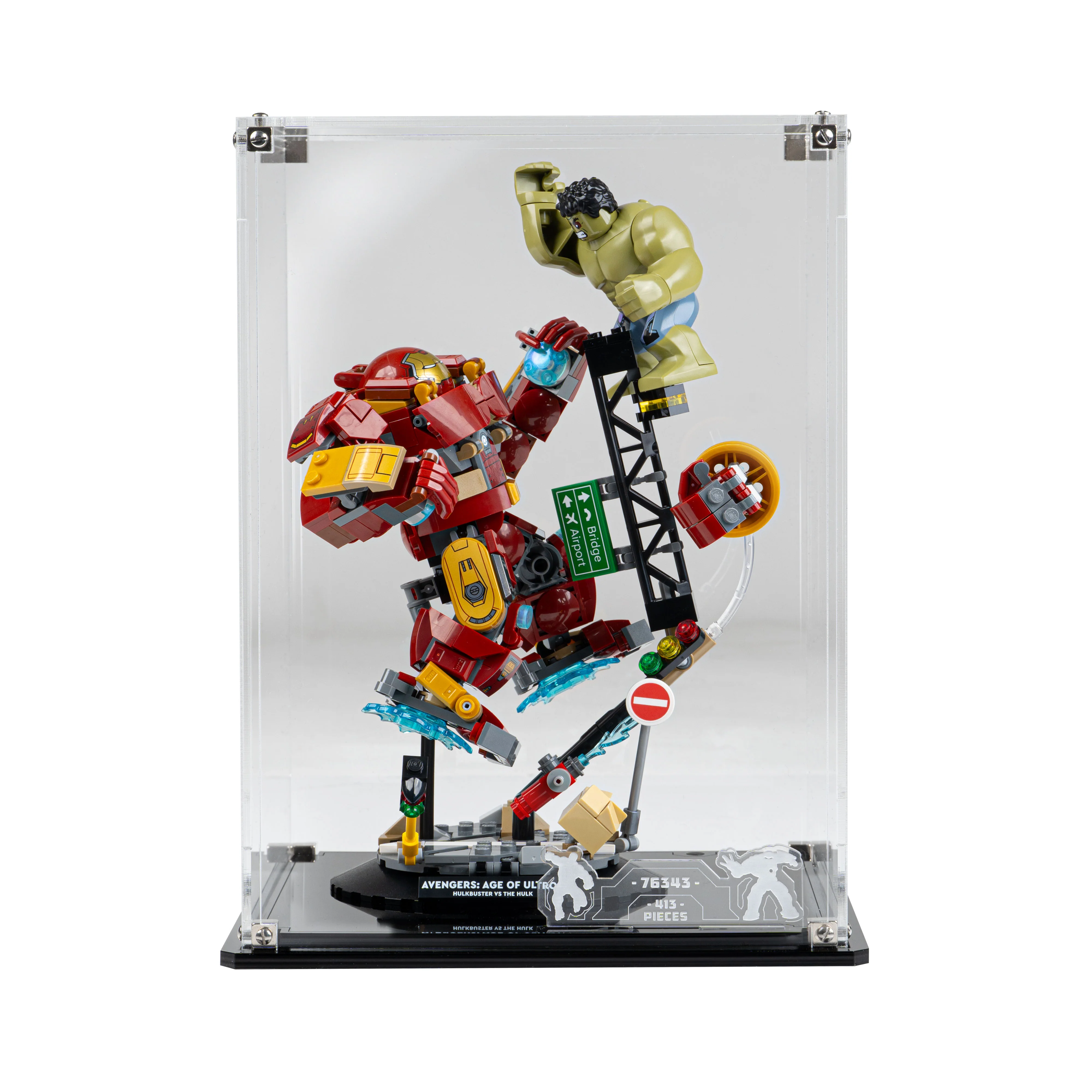Display Case for LEGO® Marvel: Epic Battle: Hulkbuster vs. The Hulk (76343) - Image 6