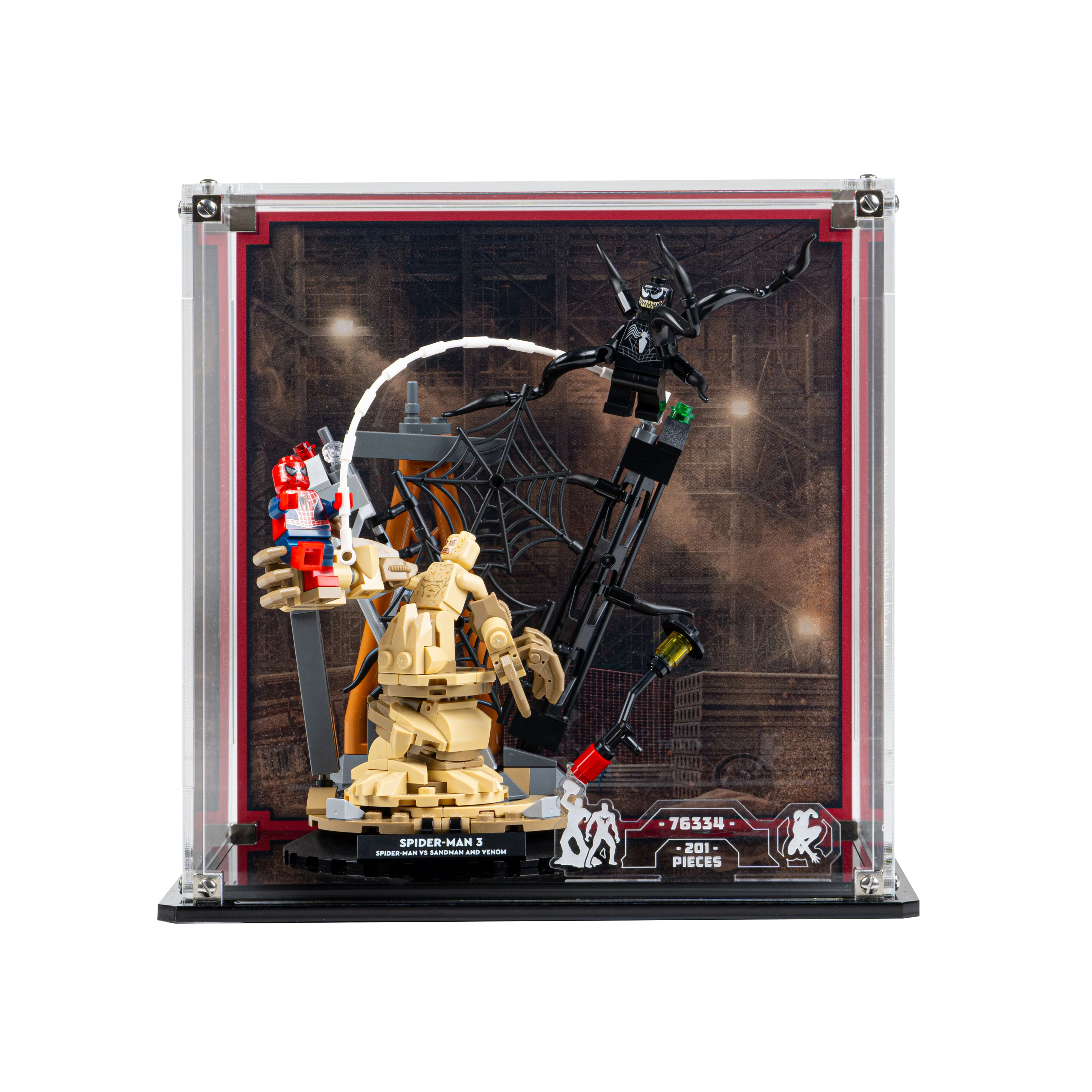 Display Case for LEGO® Marvel: Epic Battle: Spider-Man vs. Sandman (76334) - Image 3