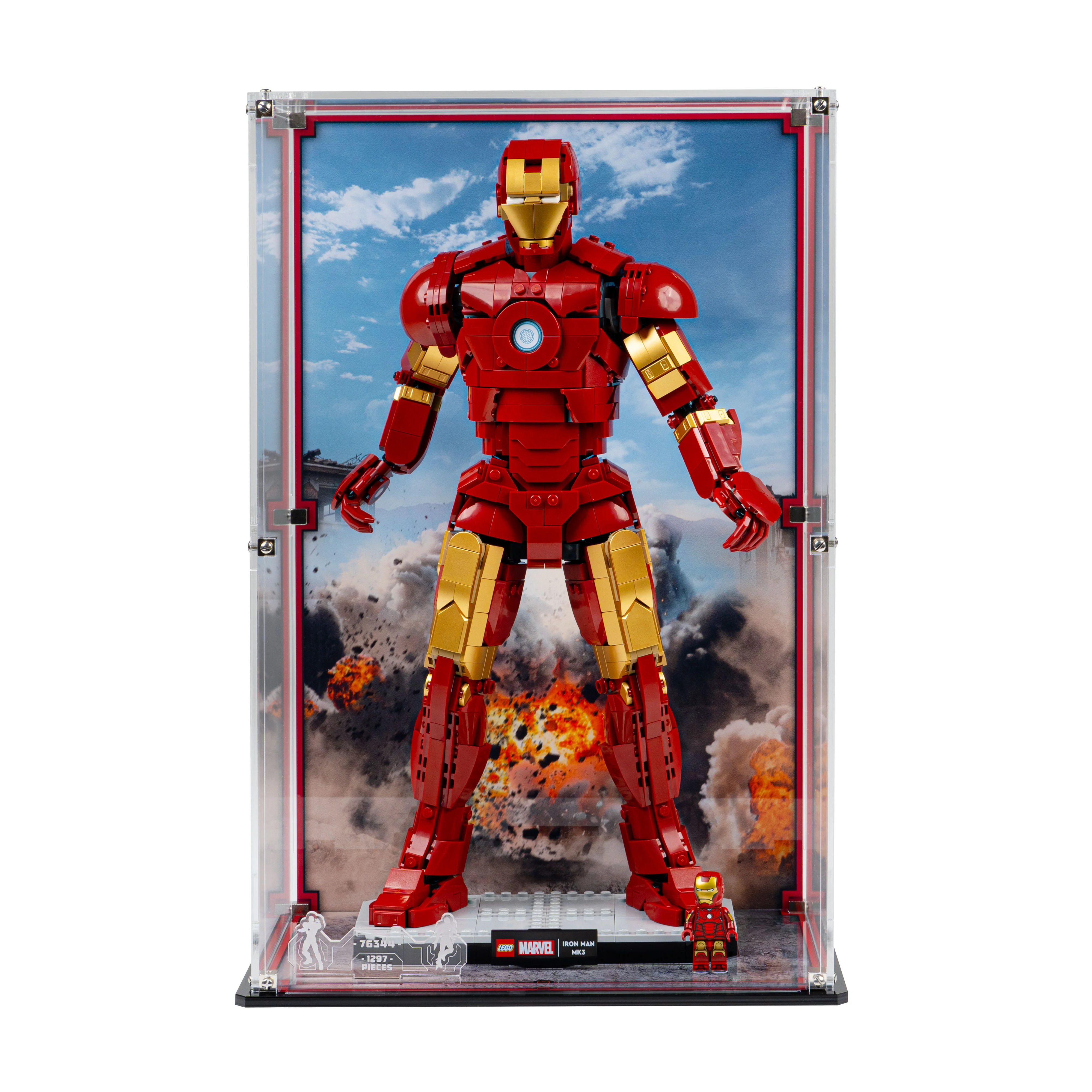Display Case for LEGO® Marvel: Iron Man Mark 3 Collectors' Edition (76344) - Image 3