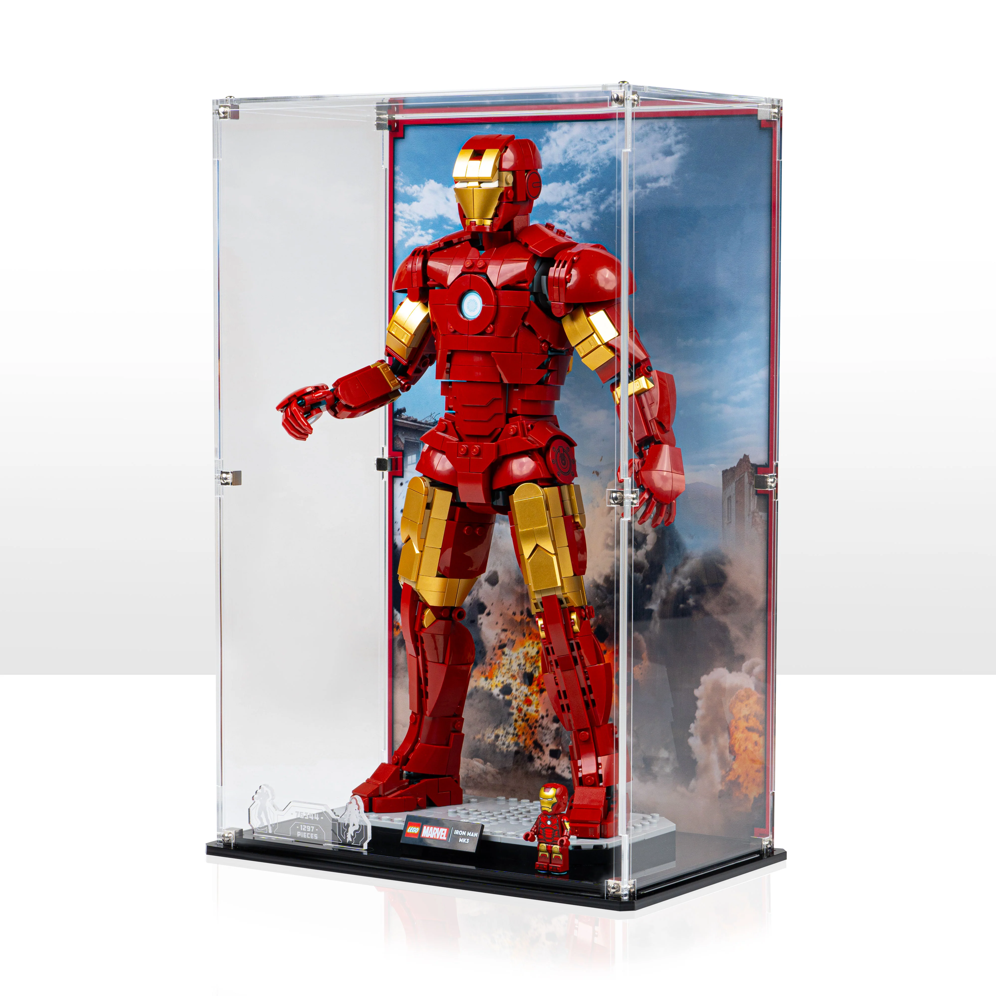 Display Case for LEGO® Marvel: Iron Man Mark 3 Collectors' Edition (76344) - Image 8