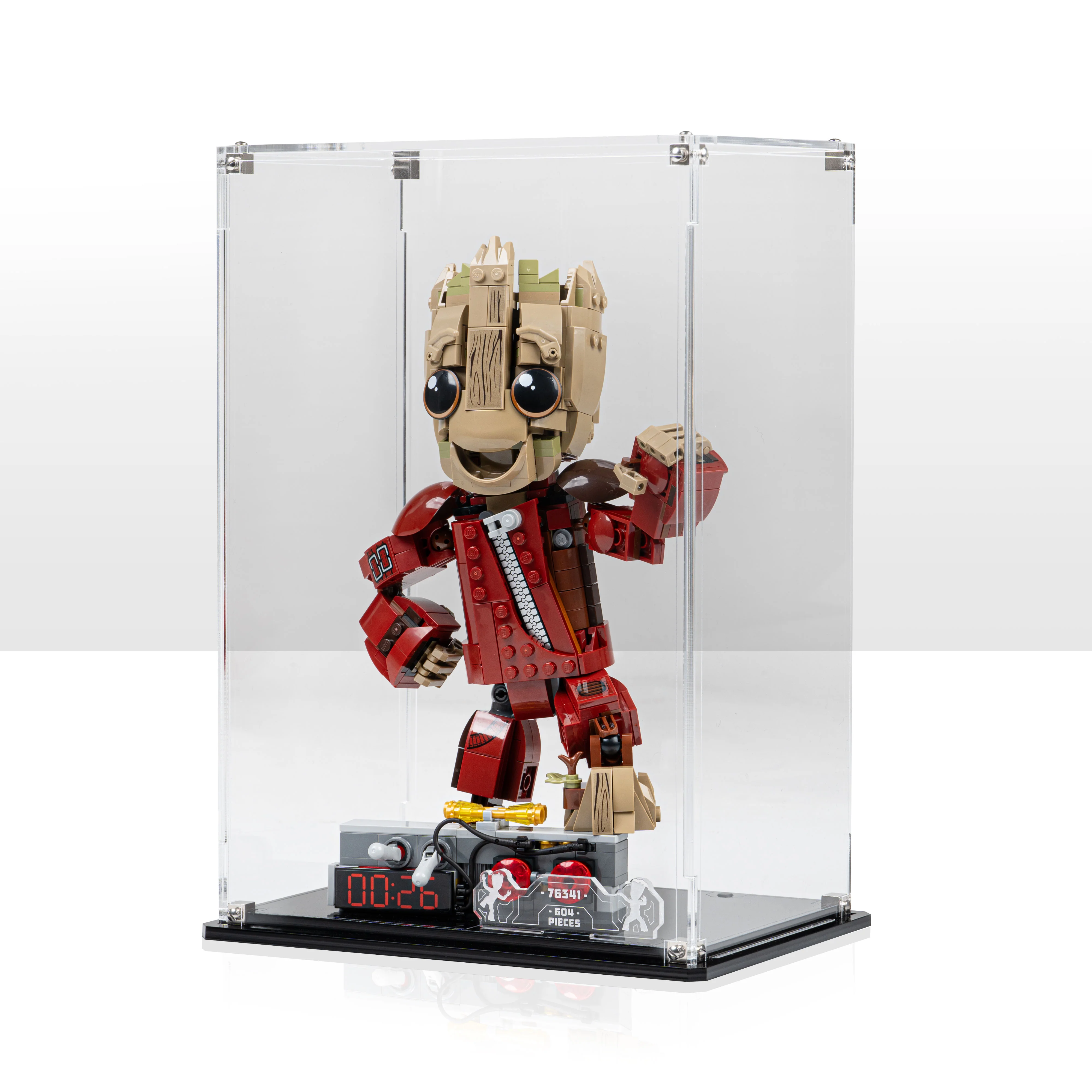 Display Case for LEGO® Marvel: Ravager Jumpsuit Groot (76341) - Image 9